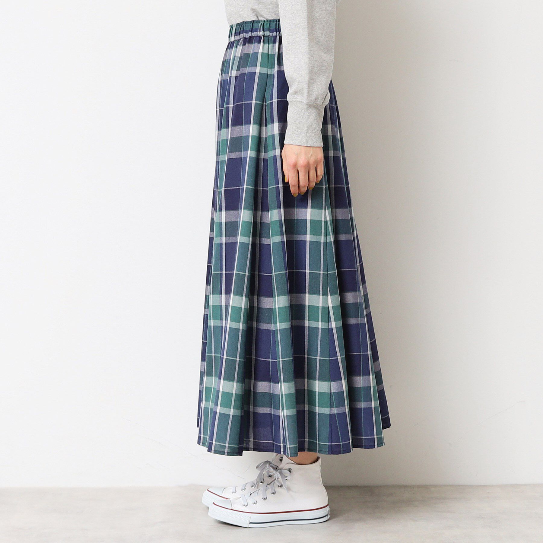 Dessin「【ウエストゴム・洗える】映えチェック柄スカート（XS～L）」|スカート|