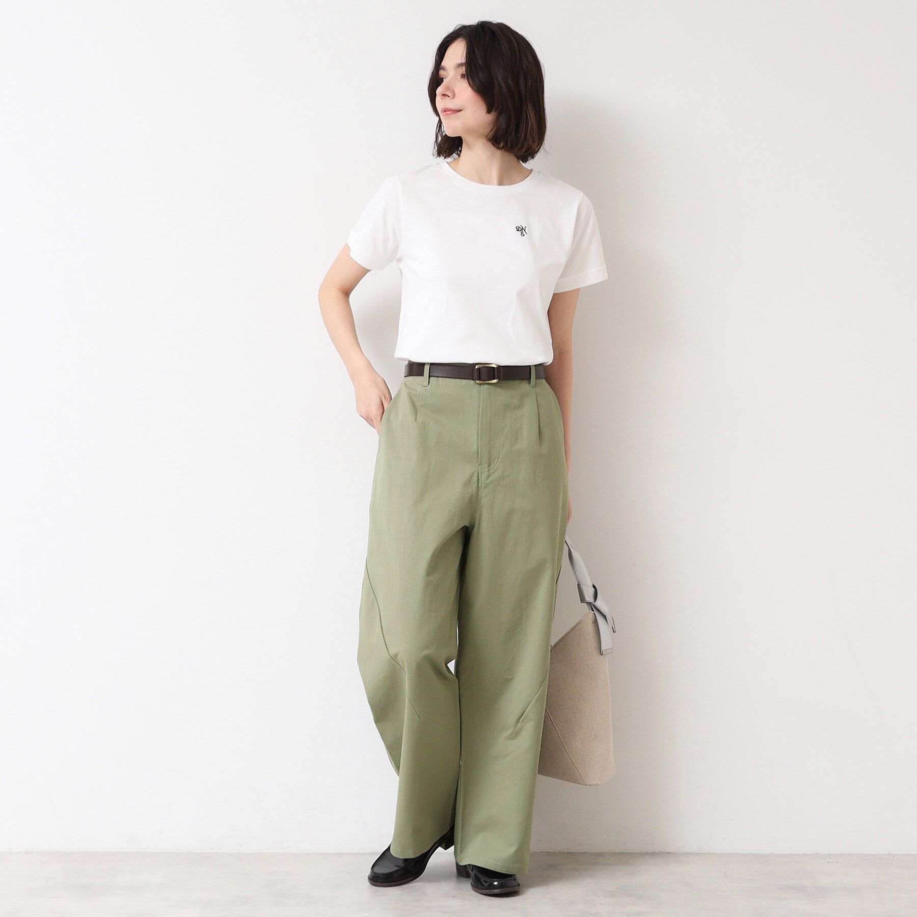 Dessin「【洗える・後ろゴム】コットンワイドパンツ（S～L）」|その他|