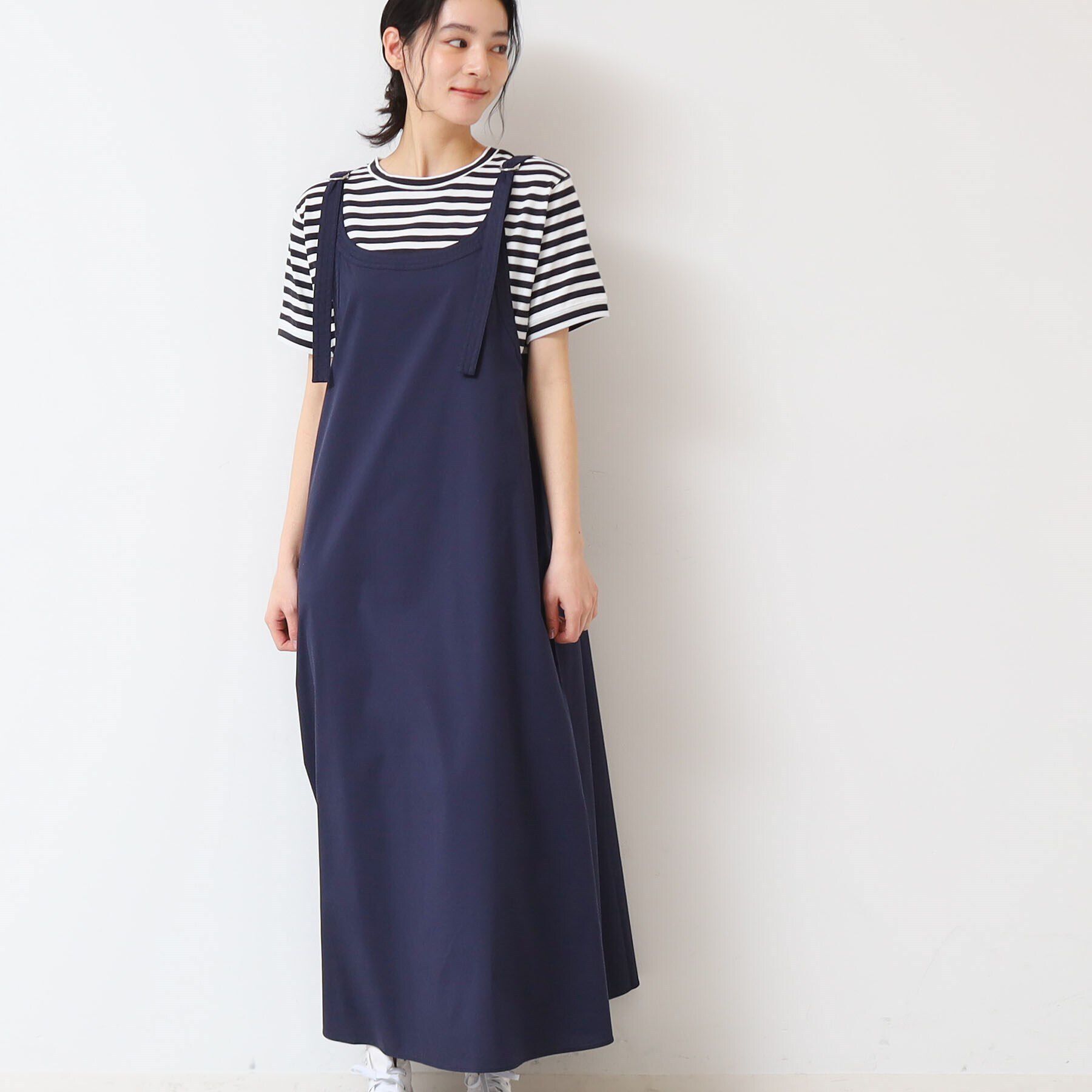 Dessin「【洗える】ベルト付きキャミワンピース」|ワンピース|