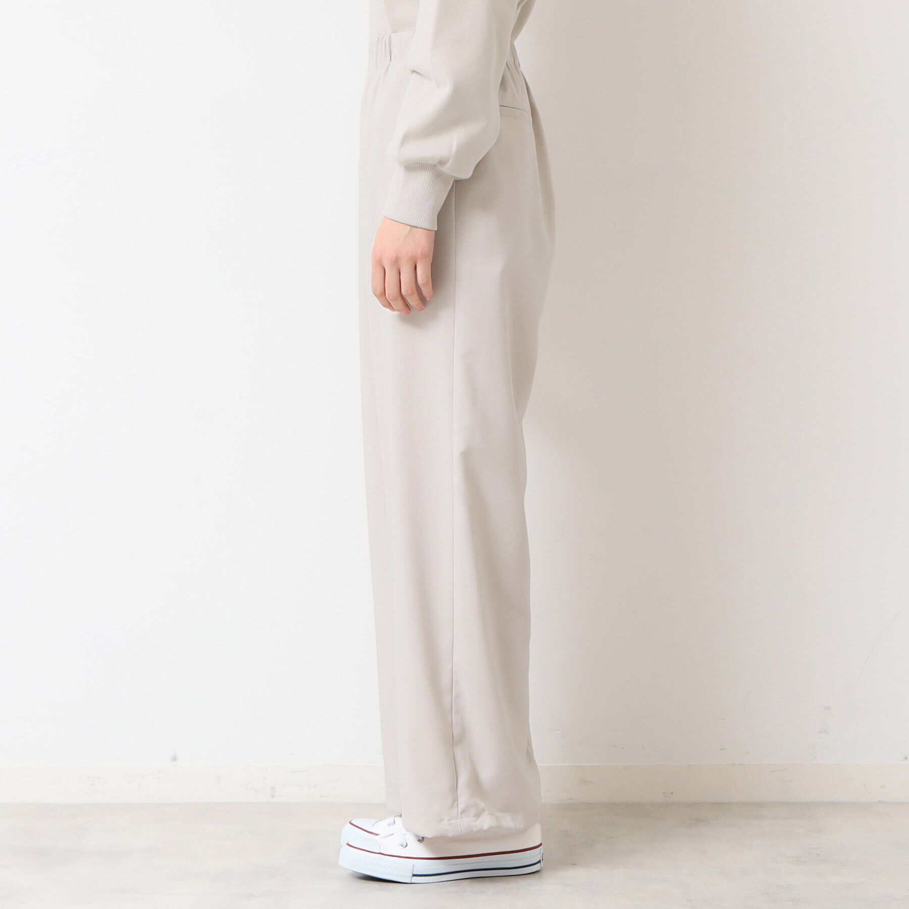 Dessin「【ウエストゴム・洗える】裾ドロスト付きパンツ（S～L）」|その他|