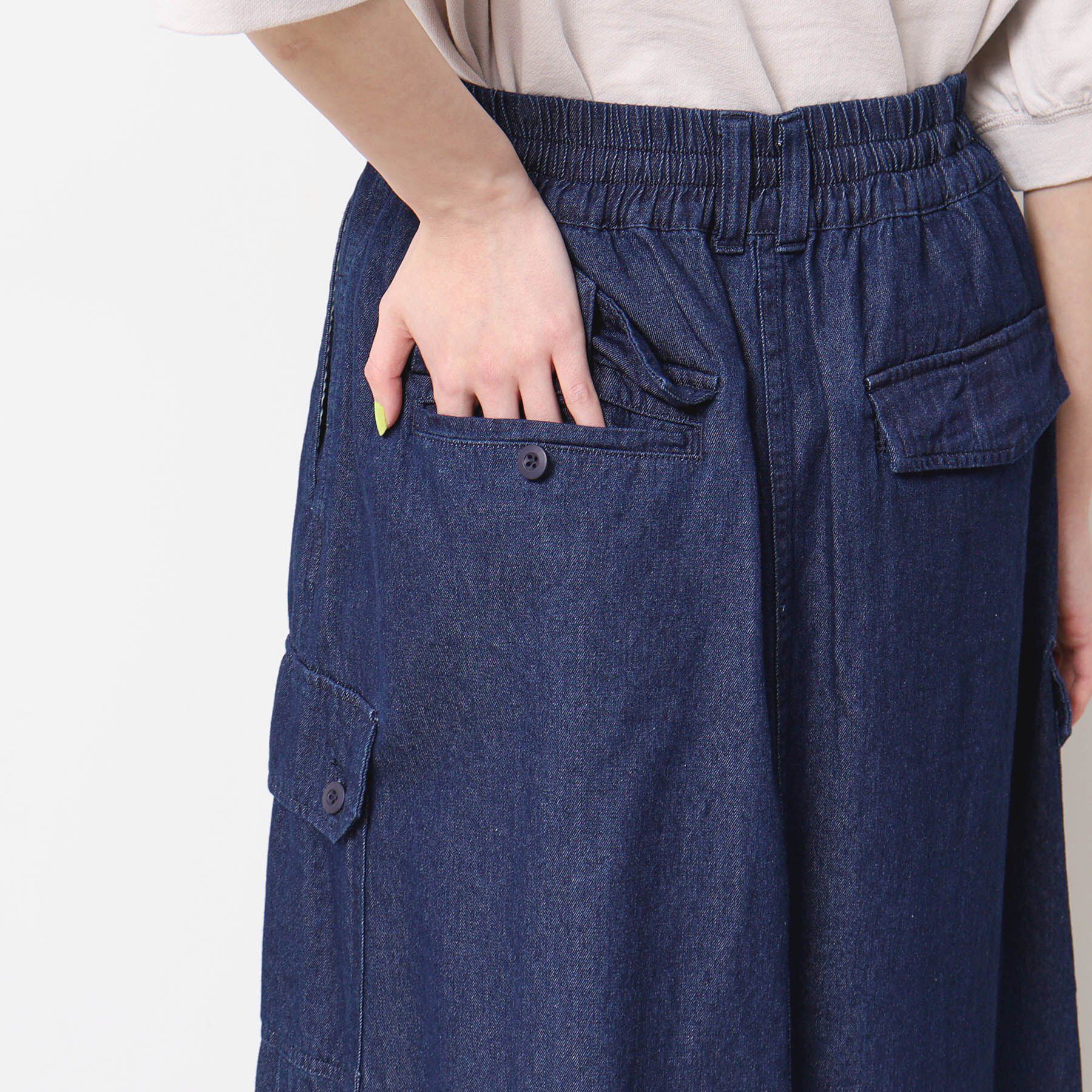 Dessin「【ウエストゴム・洗える】ドロストデニムスカート（S～L）」|スカート|