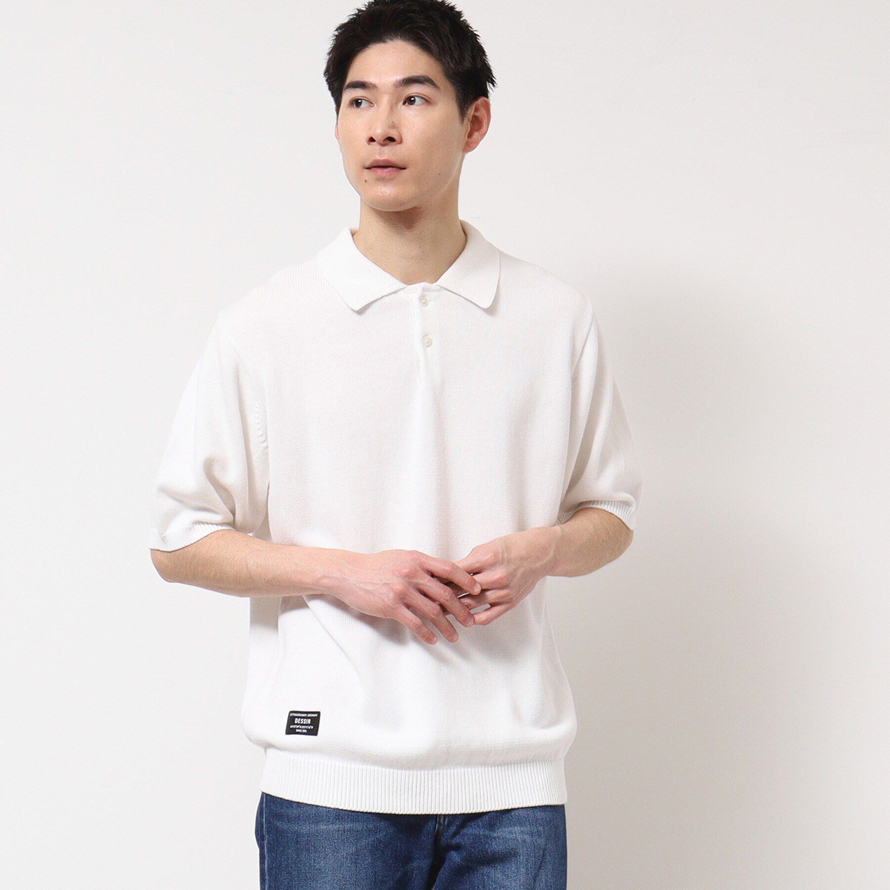 Dessin「【洗える】ニットポロシャツ」|ポロシャツ|