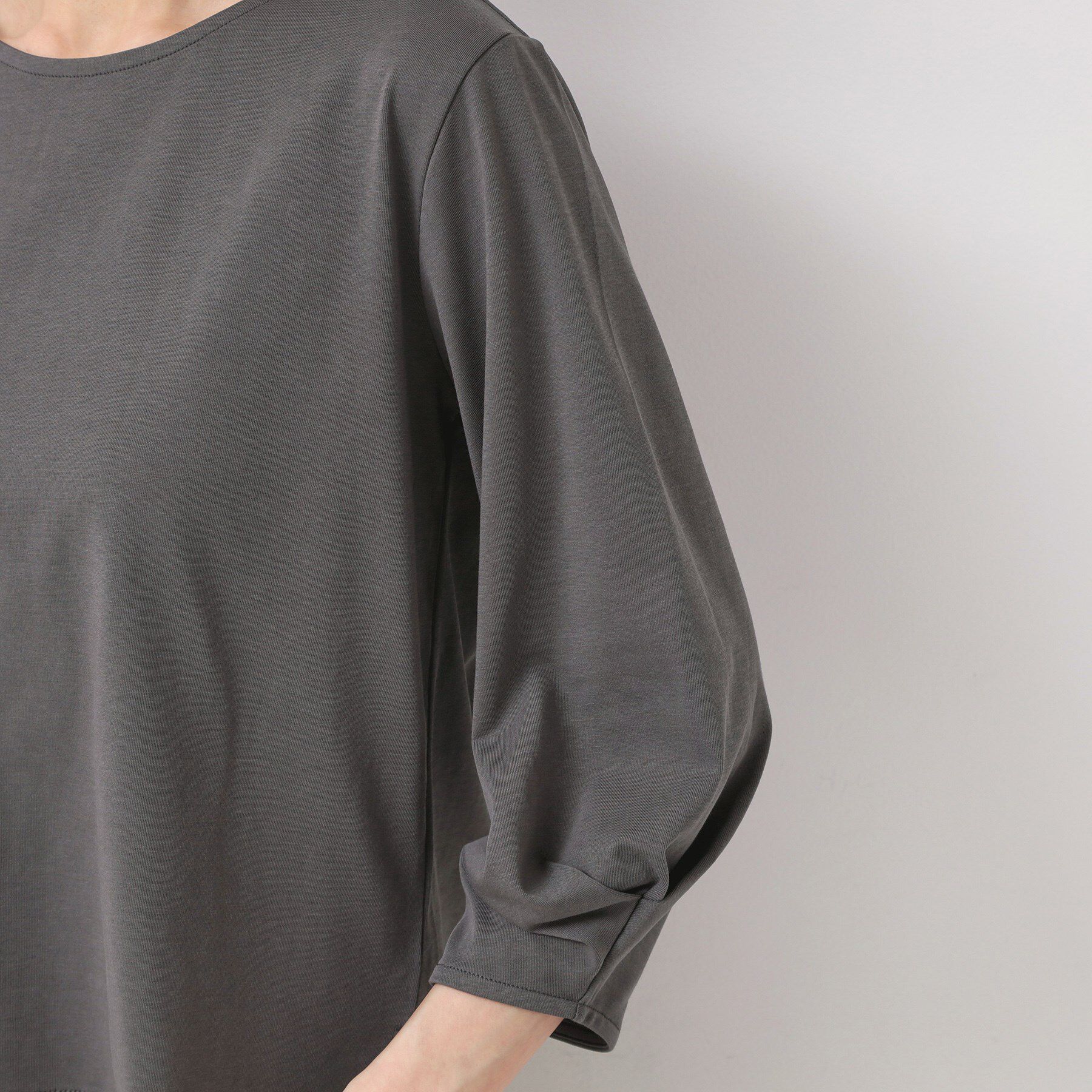 Dessin「【接触冷感・UV・洗える】袖ニュアンスカットソー」|Tシャツ・カットソー|