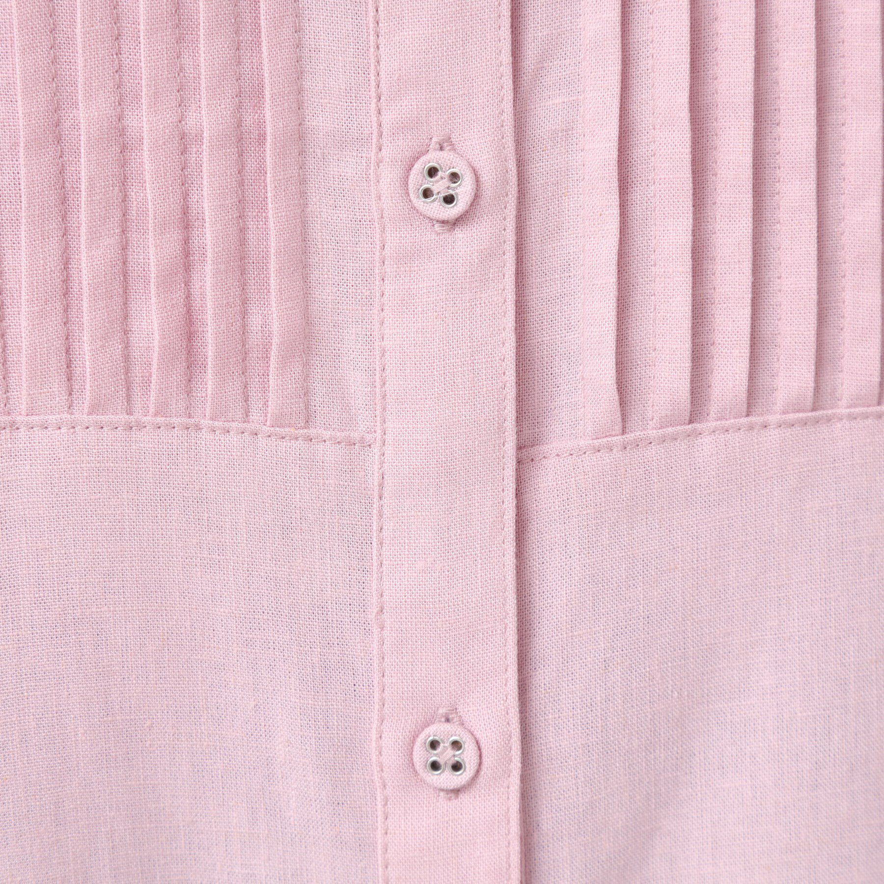 Dessin「【洗える】ピンタック入りバンドカラーブラウス（S～L）」|シャツ・ブラウス|