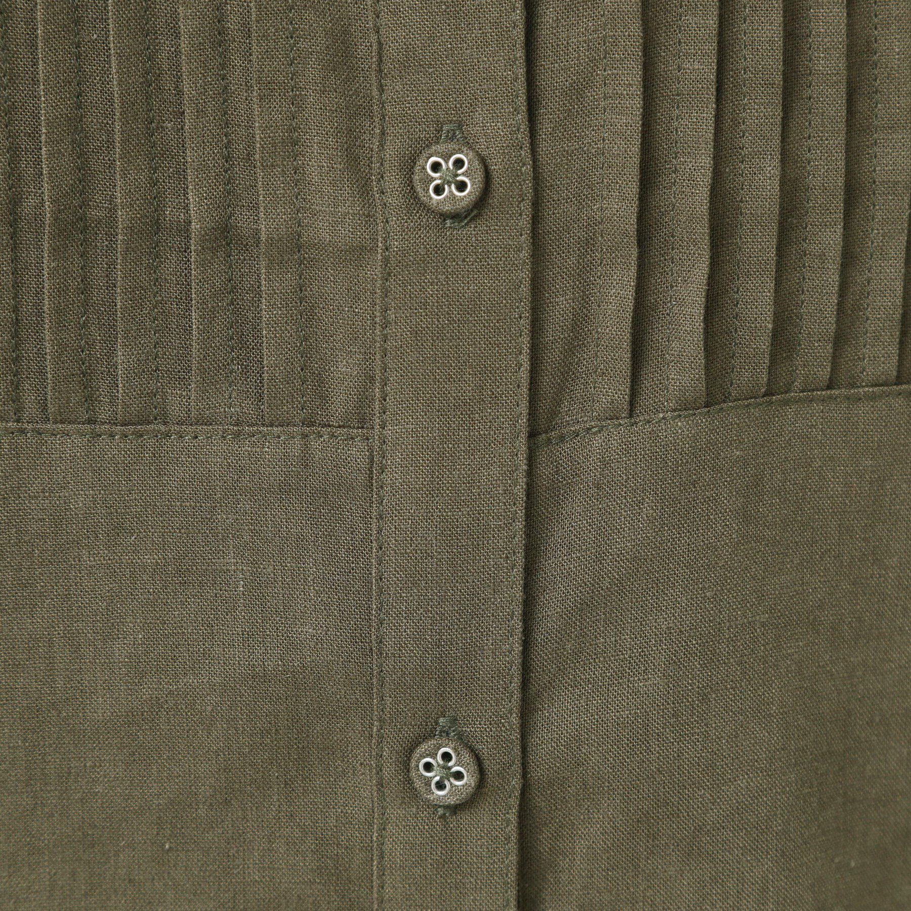 Dessin「【洗える】ピンタック入りバンドカラーブラウス（S～L）」|シャツ・ブラウス|