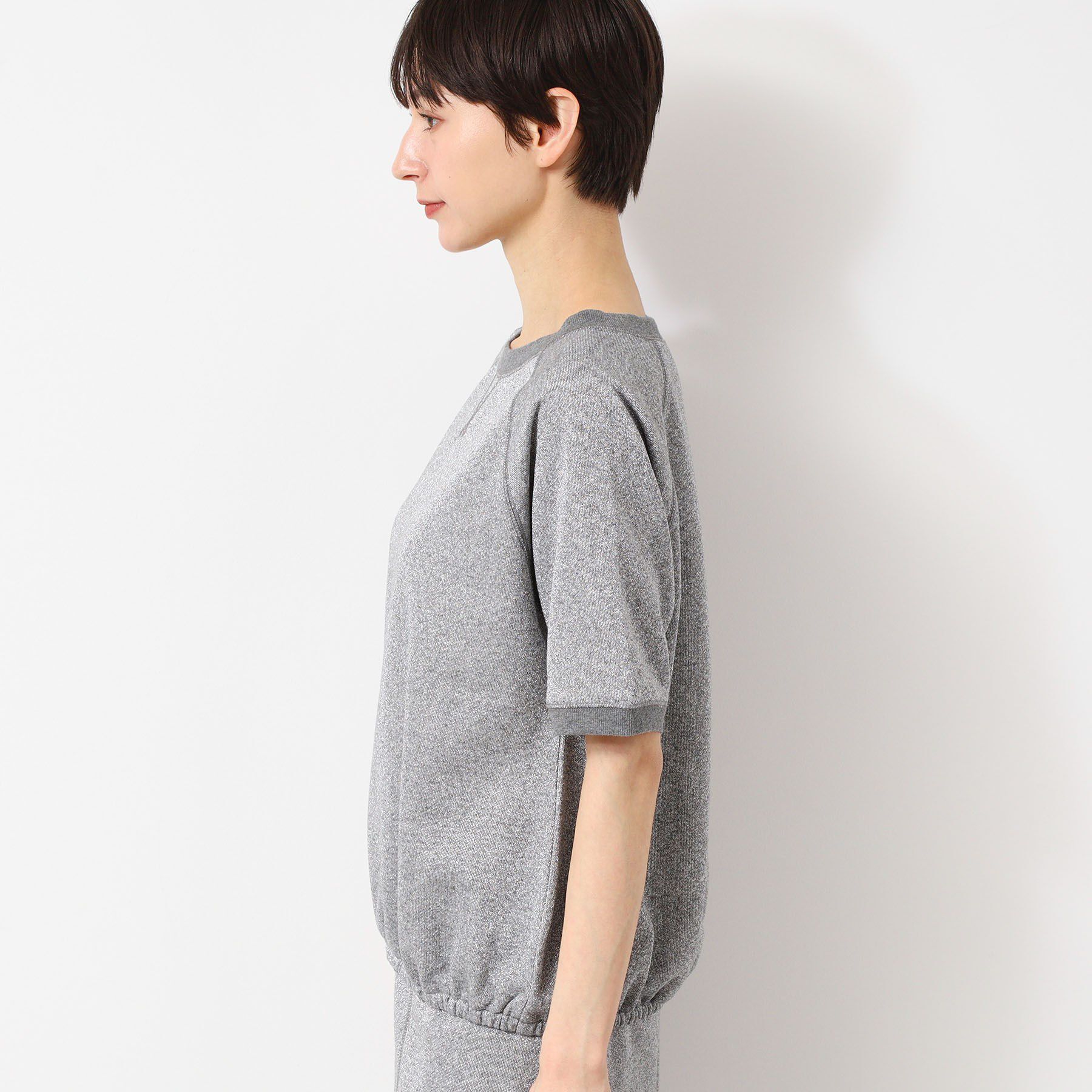 Dessin「【セットアップ可能・洗える】ラメ入り裏毛ジャージプルオーバー」|パーカー|