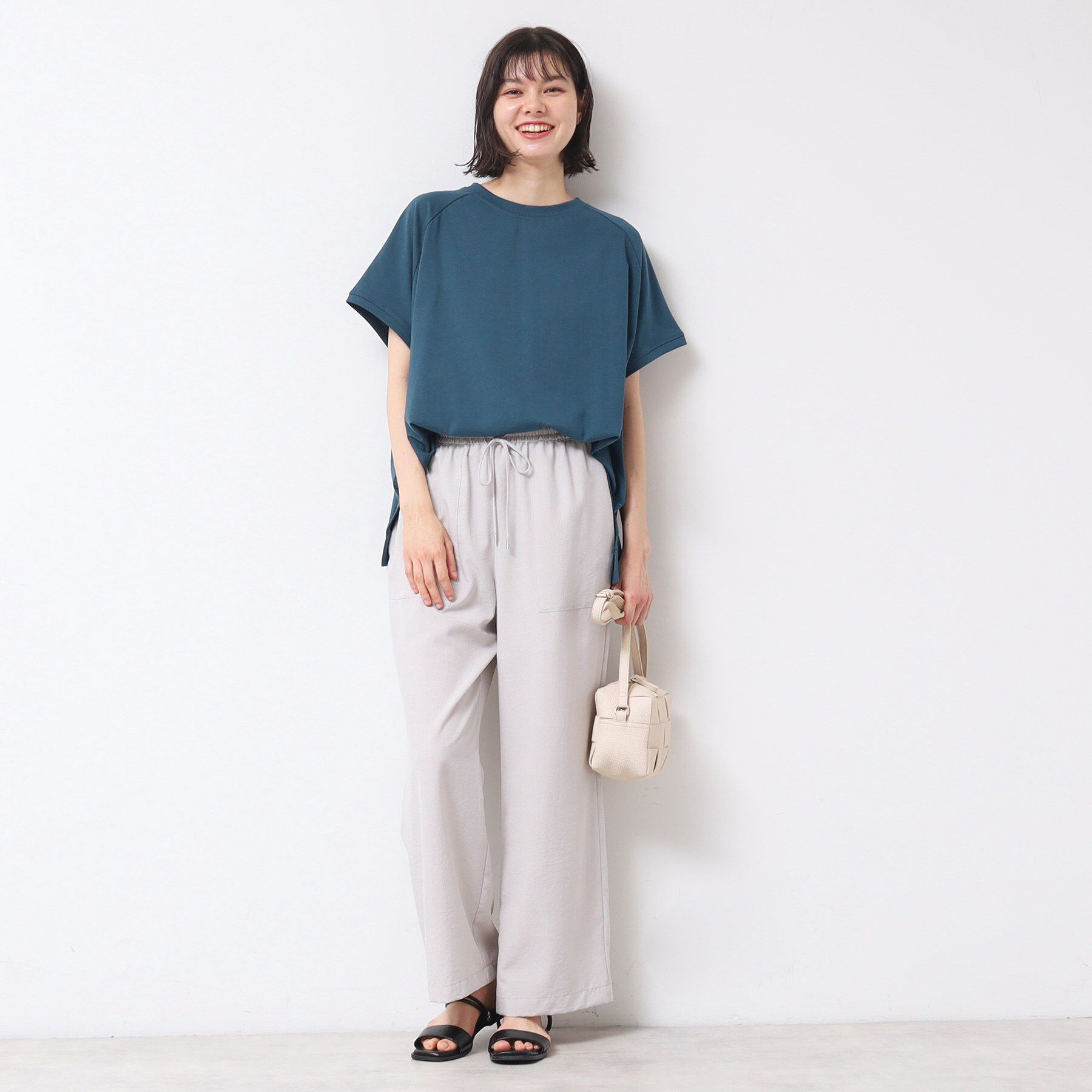 Dessin「【洗える】ワイドラグランスリーブカットソー（XS～L）」|Tシャツ・カットソー|