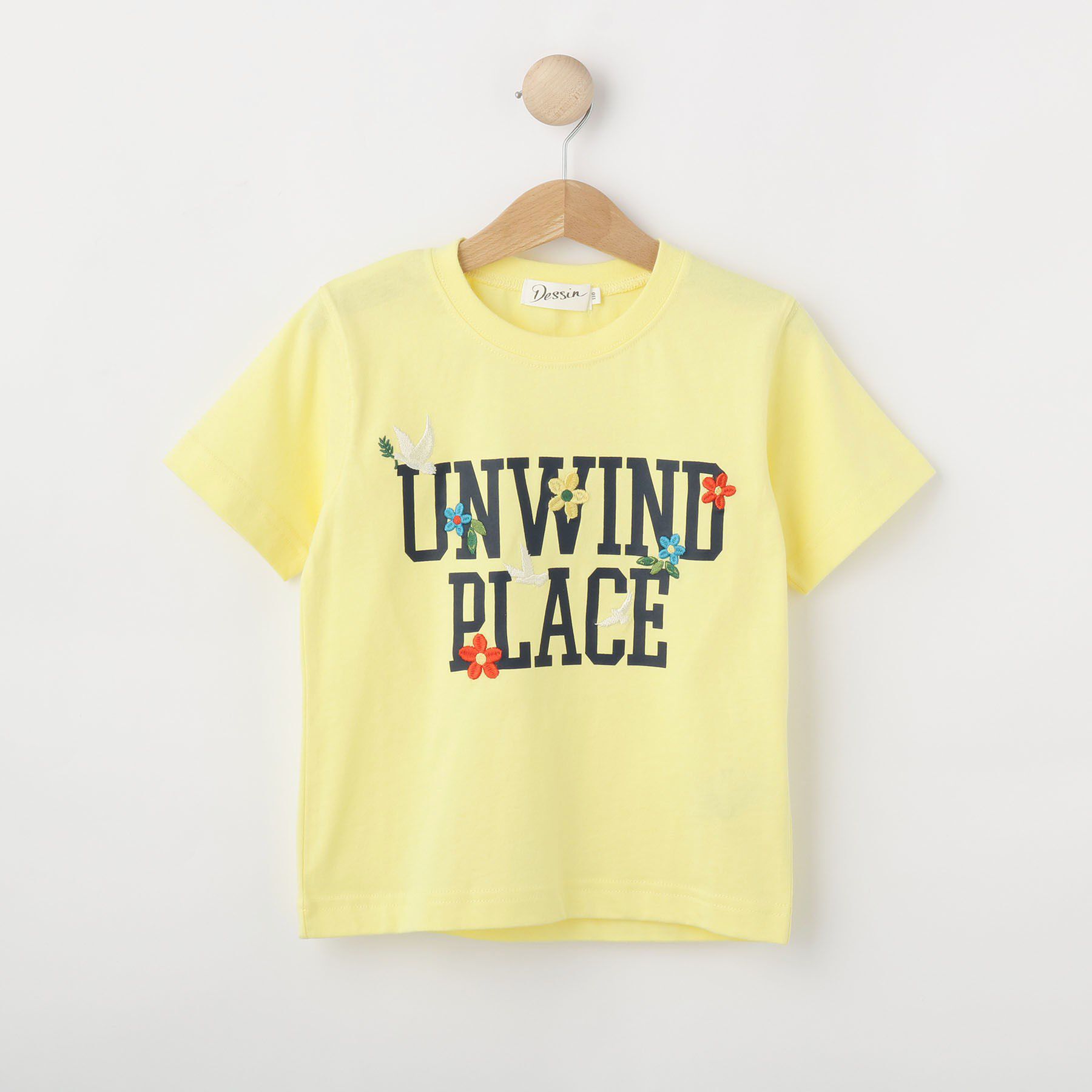 Dessin「【リンクコーデ】オーガニックコットンTシャツ」|Tシャツ・カットソー|イエロー(031)