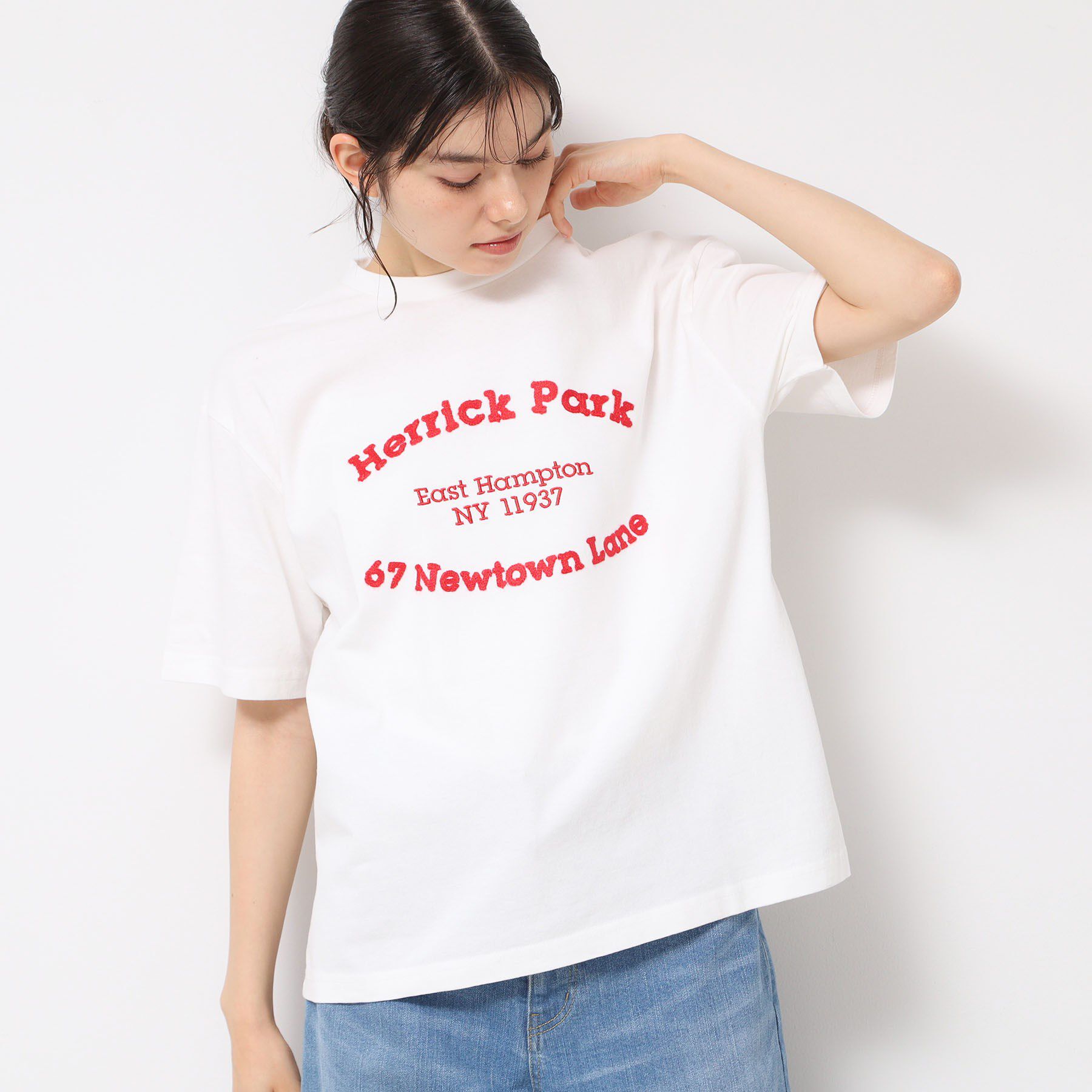 Dessin「【ユニセックス・洗える】ピグメントロゴTシャツ」|Tシャツ・カットソー|