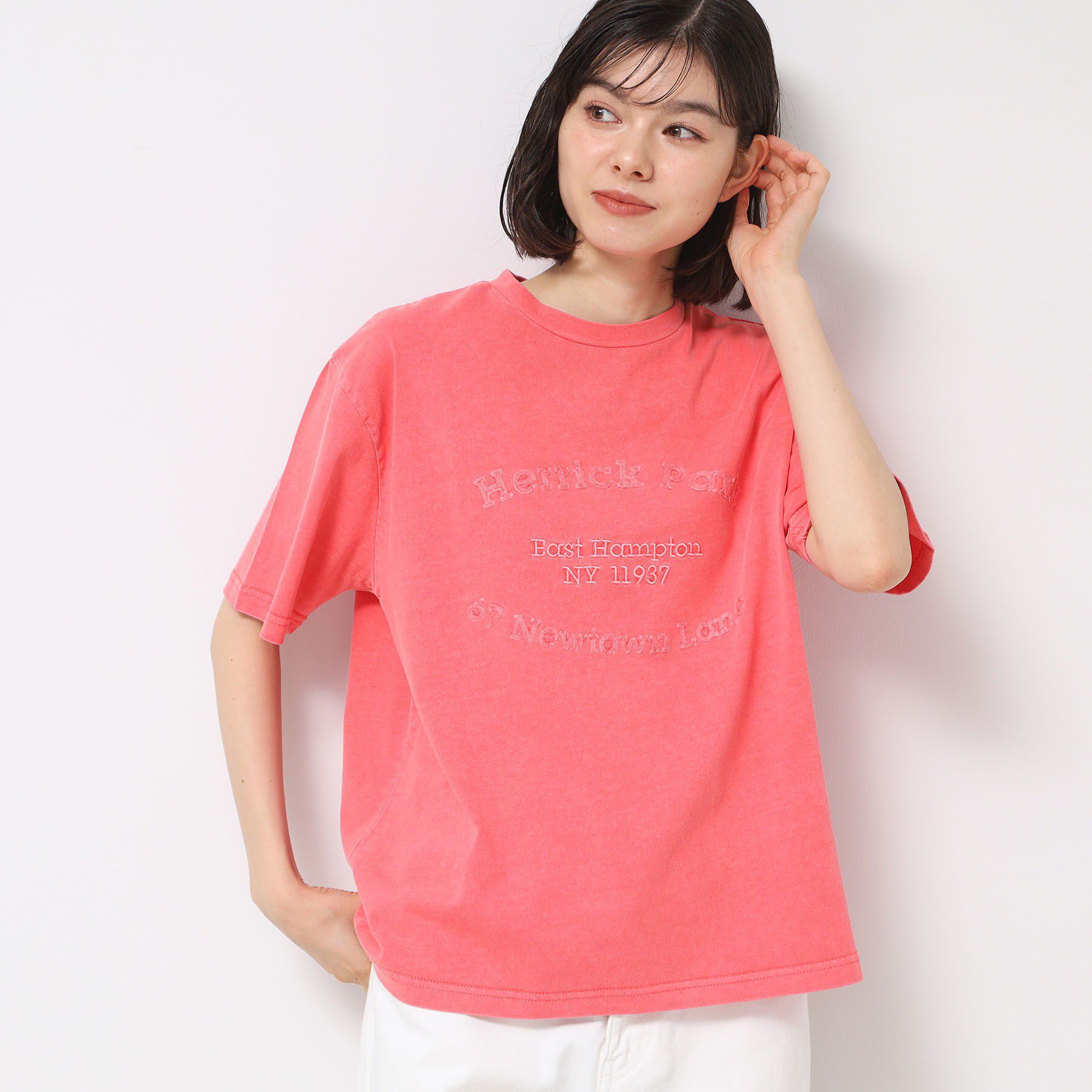 Dessin「【ユニセックス・洗える】ピグメントロゴTシャツ」|Tシャツ・カットソー|