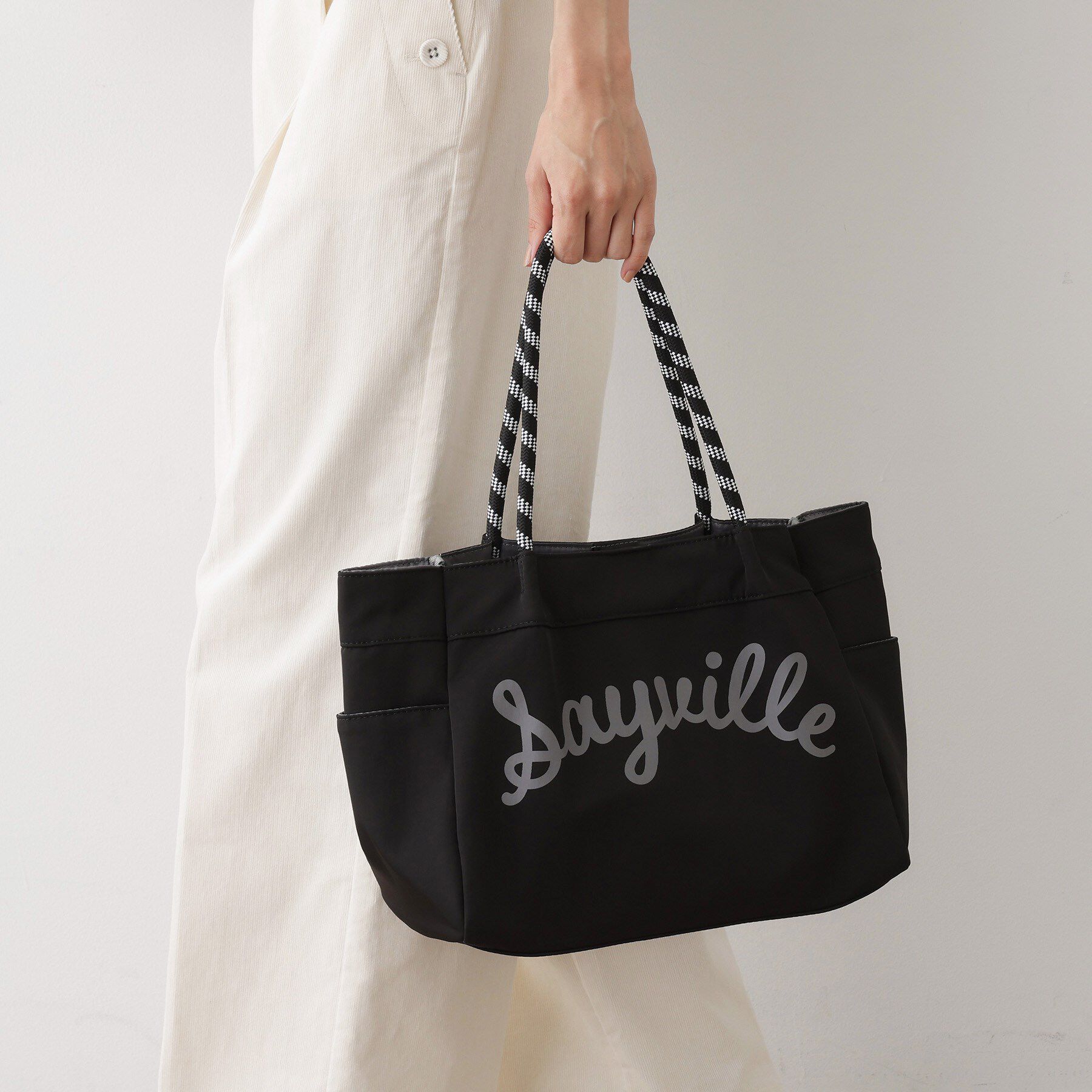 Dessin「【軽量・多ポケット】カラーコードトートバッグ」|トートバッグ|ブラック(019)