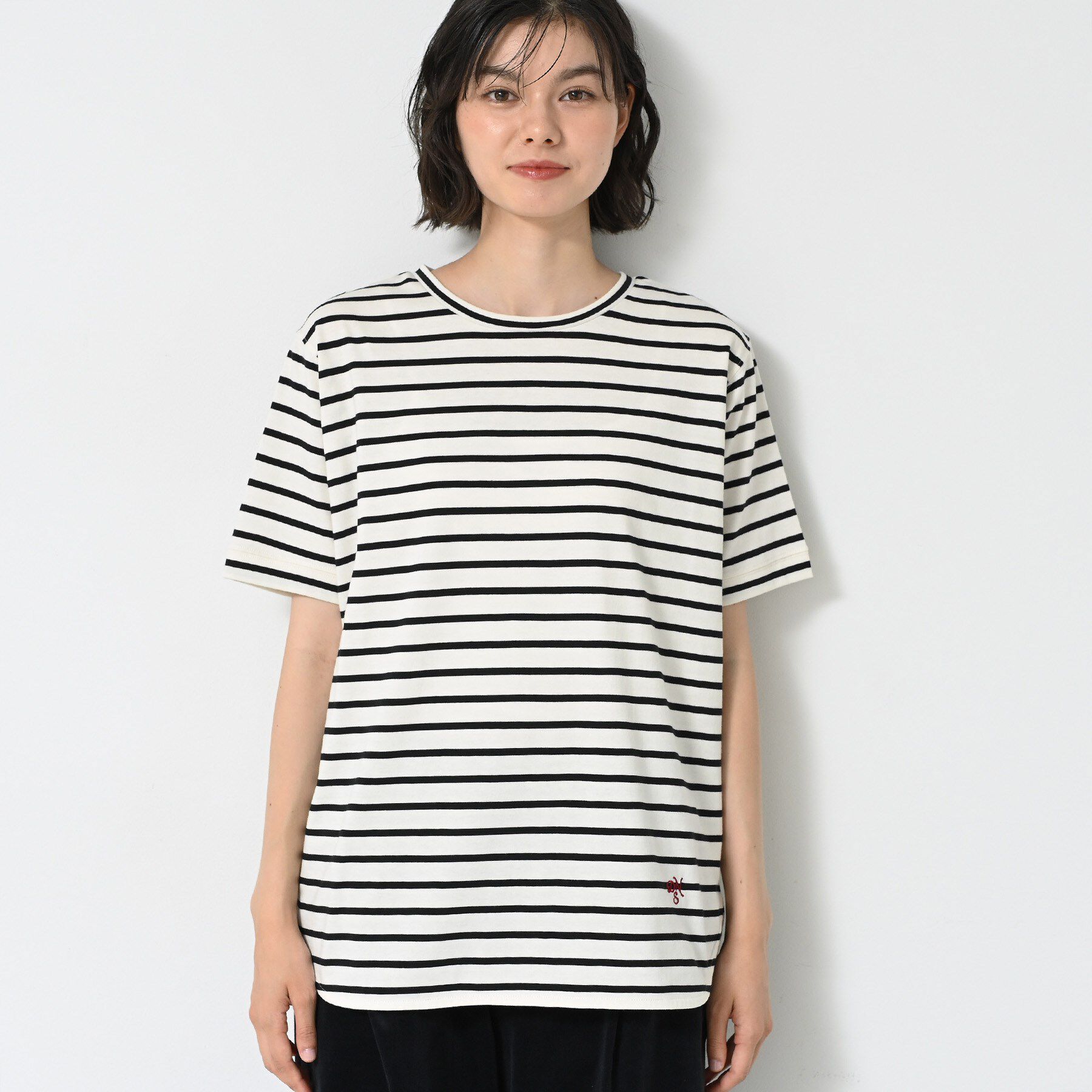 Dessin「【洗える】シャツテール半袖Tシャツ」|Tシャツ・カットソー|