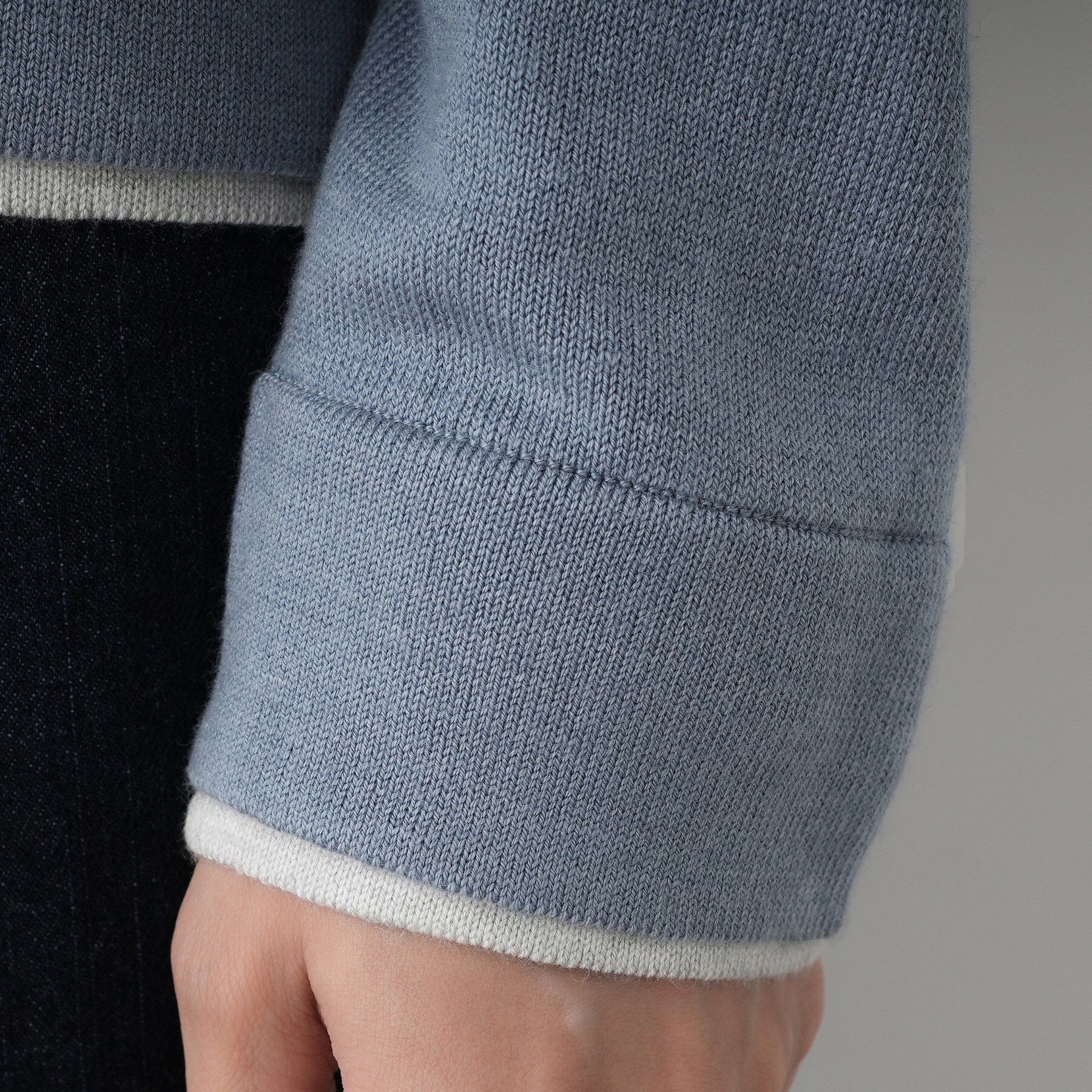 Dessin「【ユニセックス/洗える】バイカラーニット」|ニット・セーター|