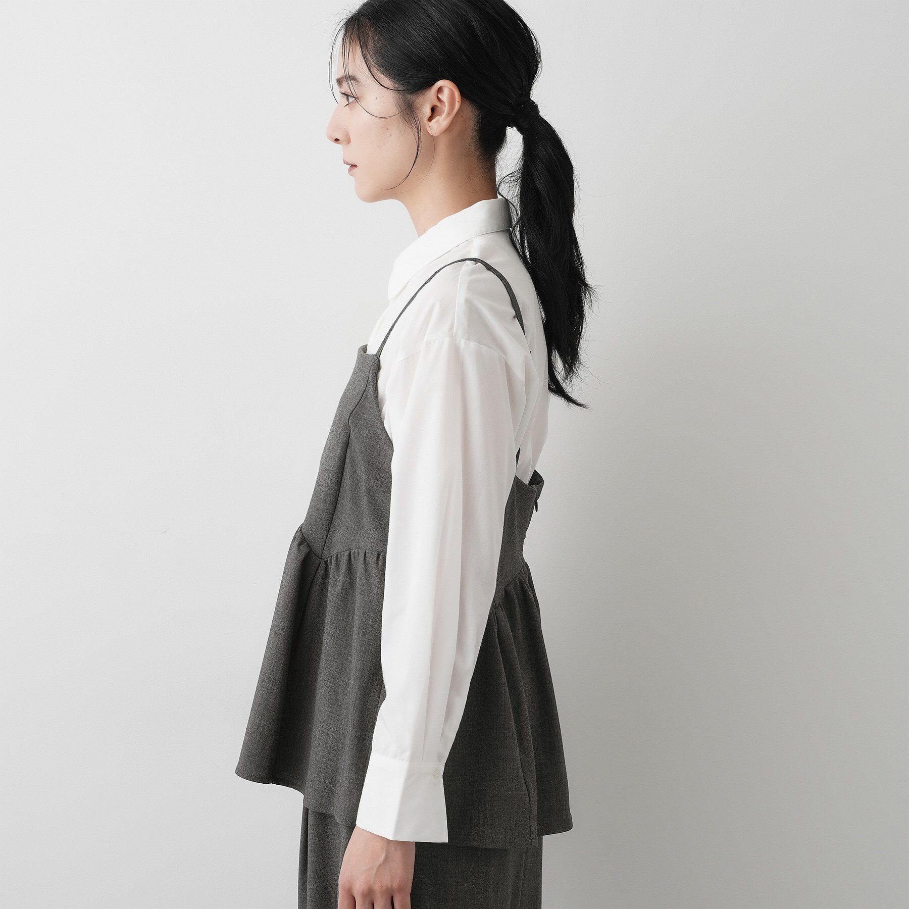 Dessin「【セットアップ可・洗える】ギャザーレイヤードキャミソール」|キャミソール|