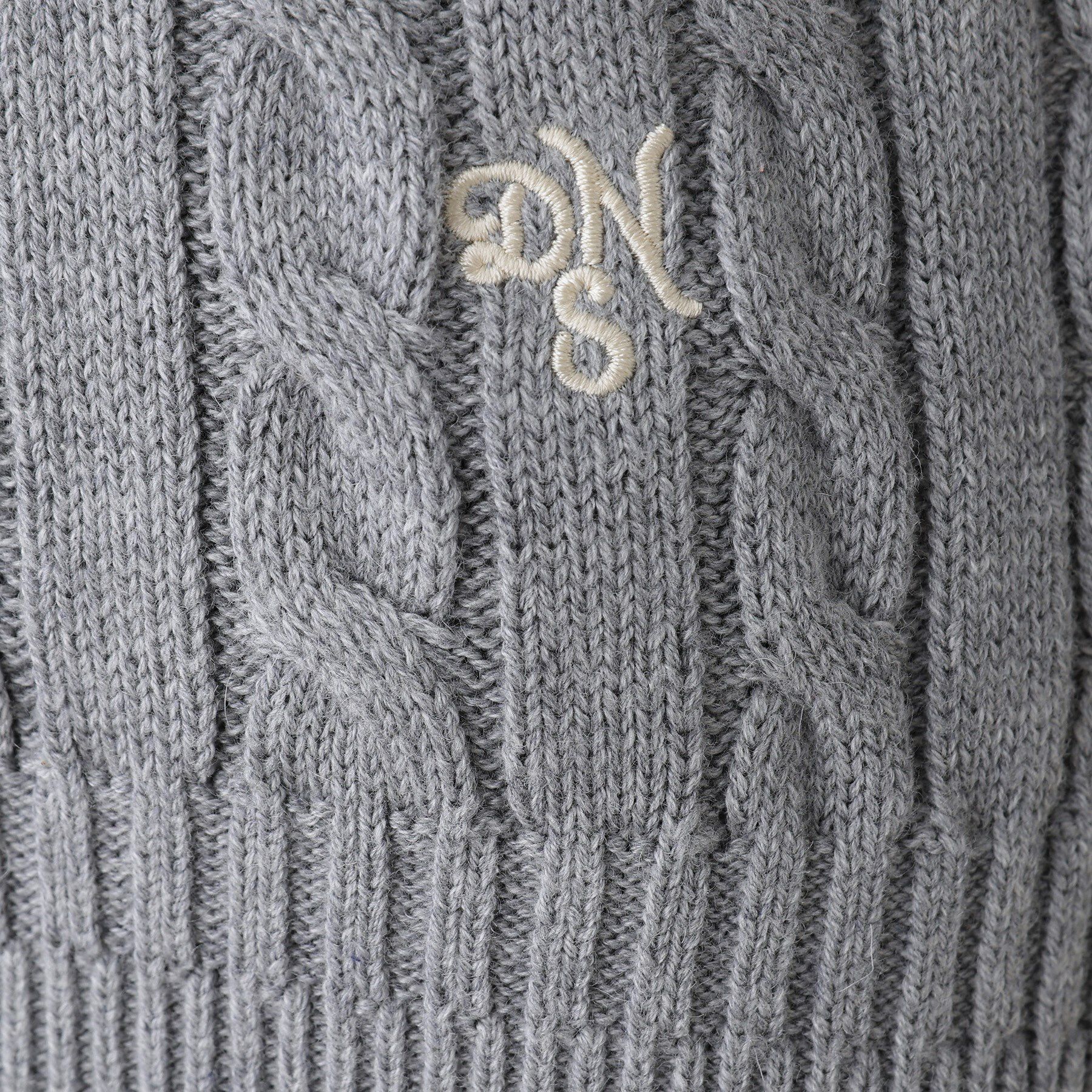 Dessin「【ユニセックス・洗える】クルーネックケーブルニット」|ニット・セーター|