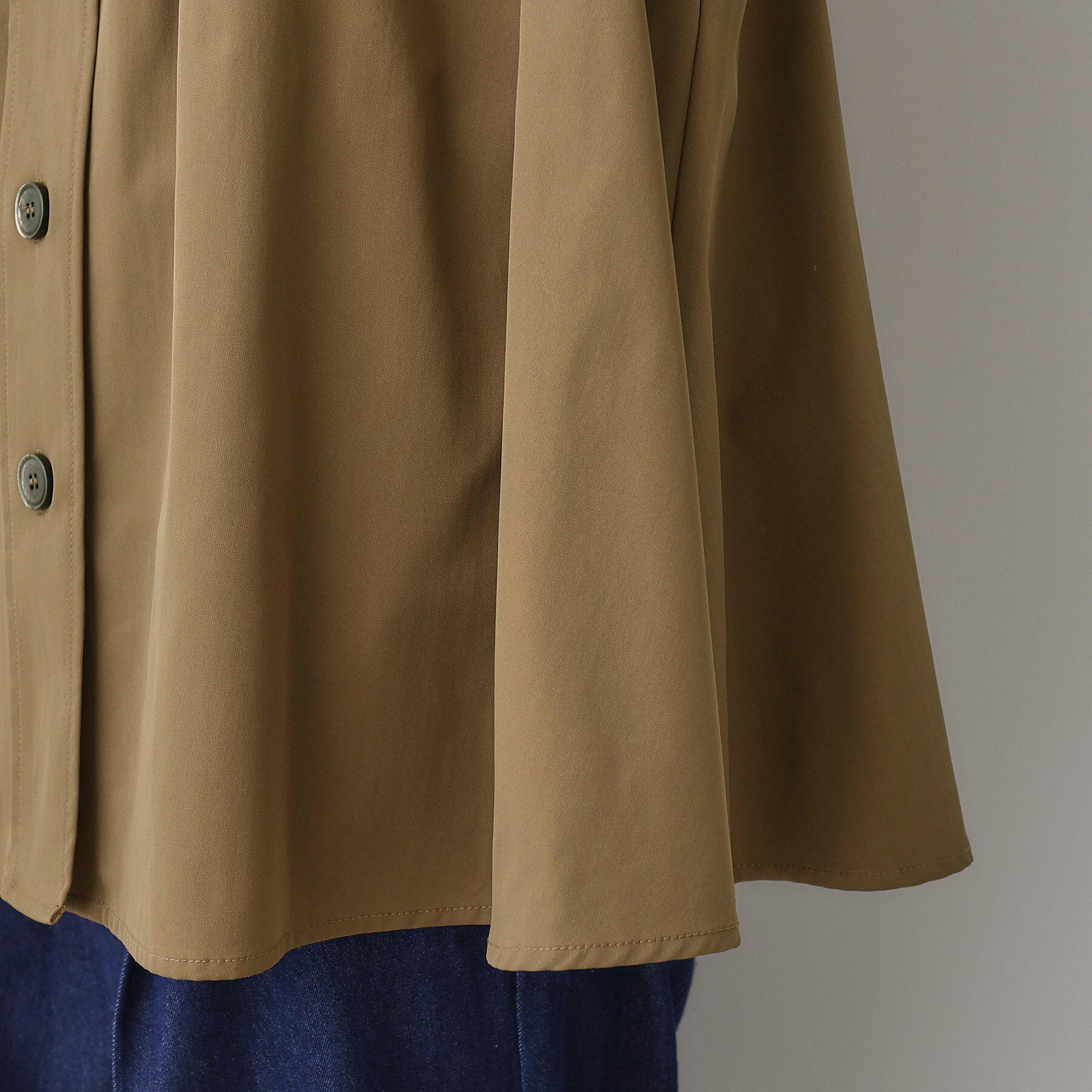 Dessin「【洗える】スタンドカラーAラインジャケット」|テーラードジャケット|