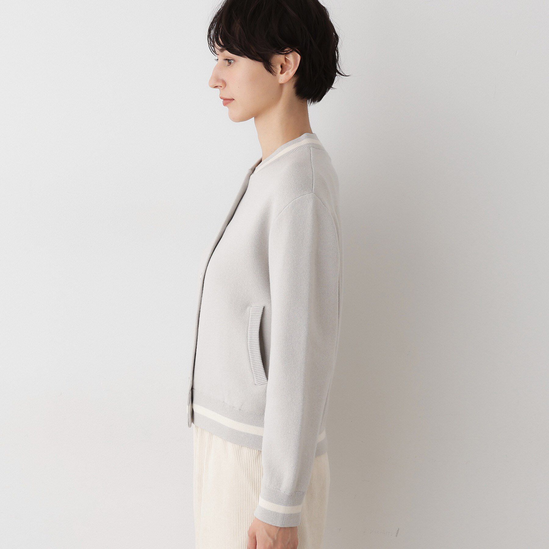 Dessin「【洗える】スタジャンカーディガン」|カーディガン|