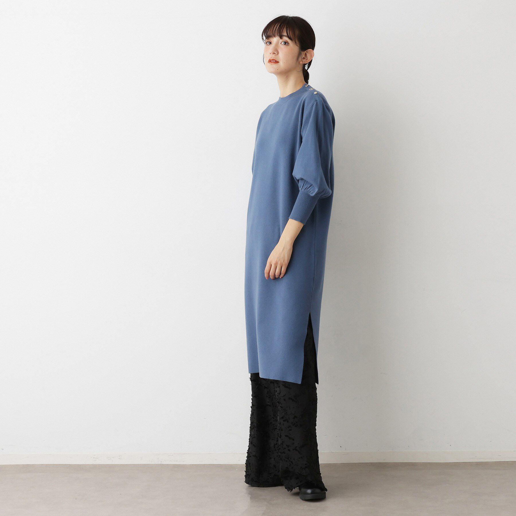 Dessin「【2点セット／洗える】パンツレイヤードワンピース」|ワンピース|