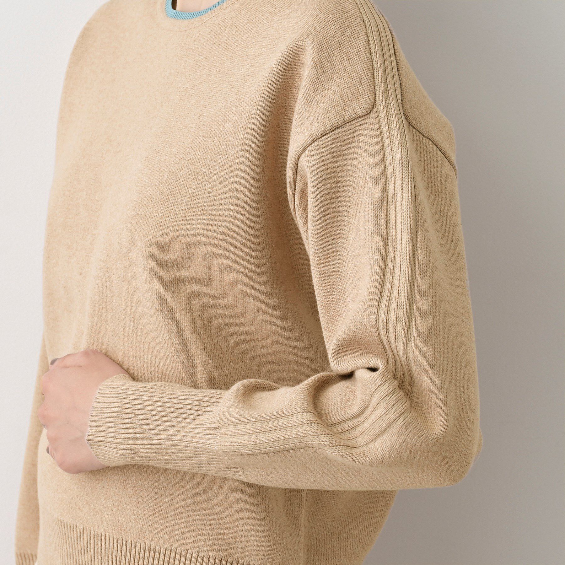 Dessin「【洗える】カシミヤブレンドスウェットライクニット」|ニット・セーター|