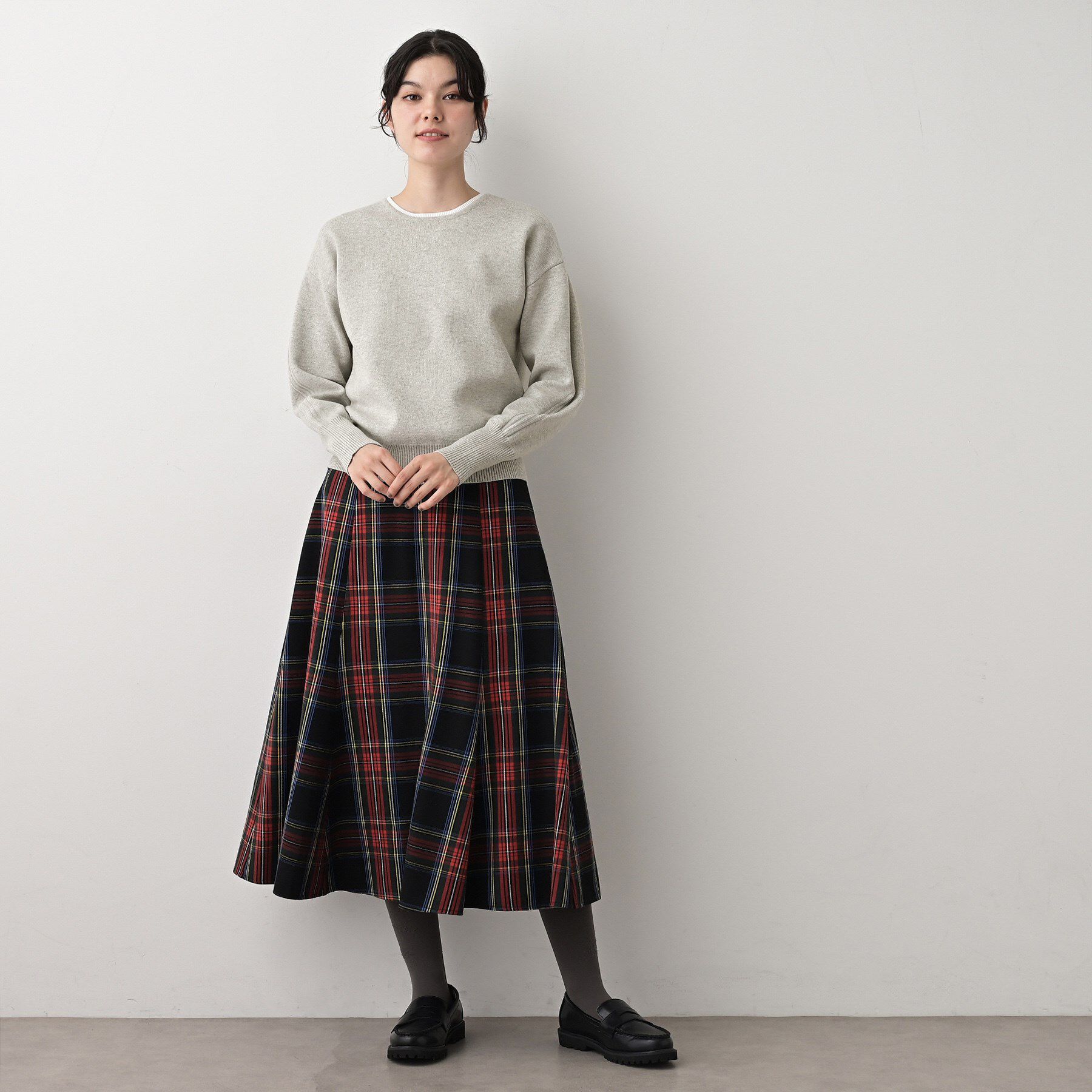 Dessin「【洗える】カシミヤブレンドスウェットライクニット」|ニット・セーター|