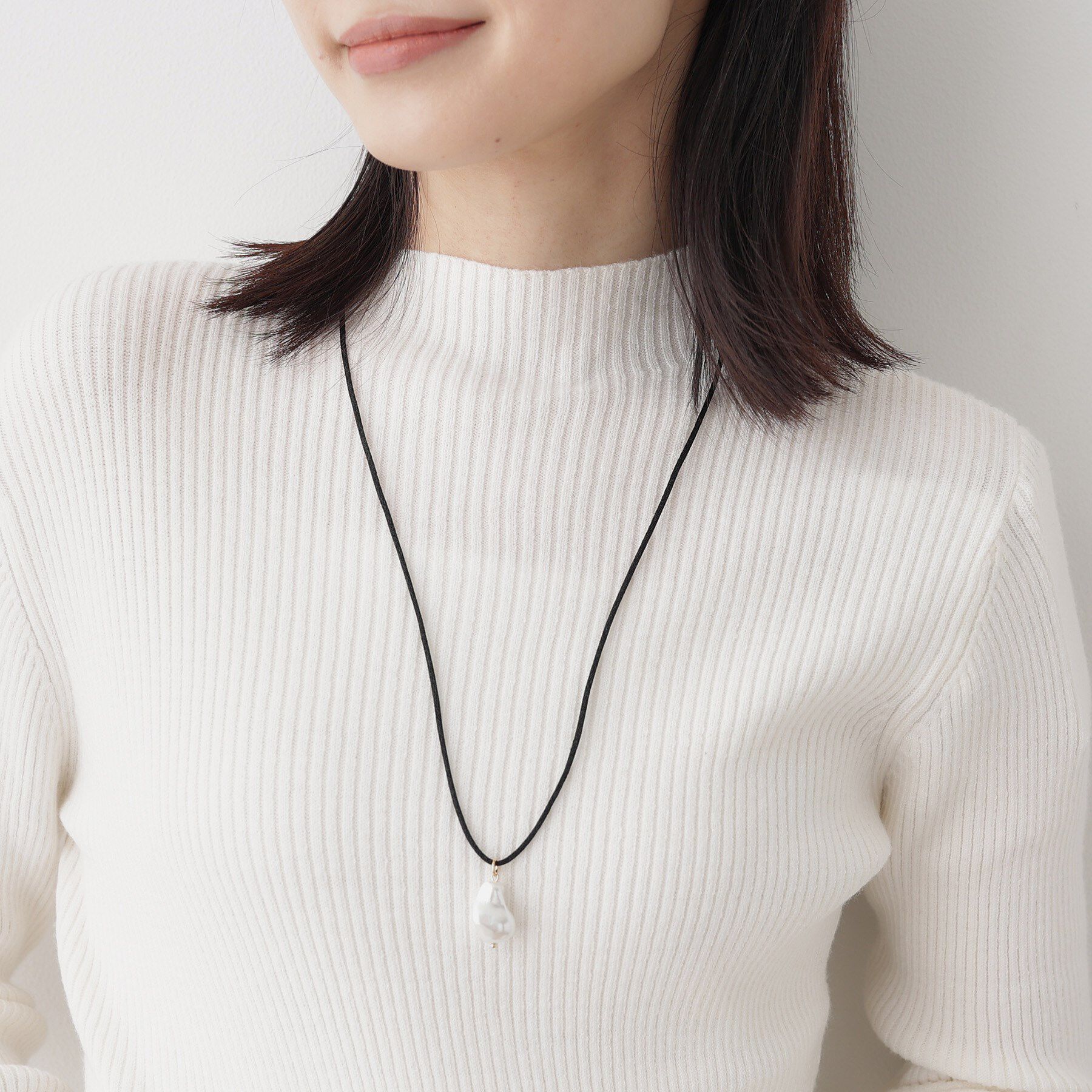 Dessin「パール調モチーフコードネックレス」|ネックレス|