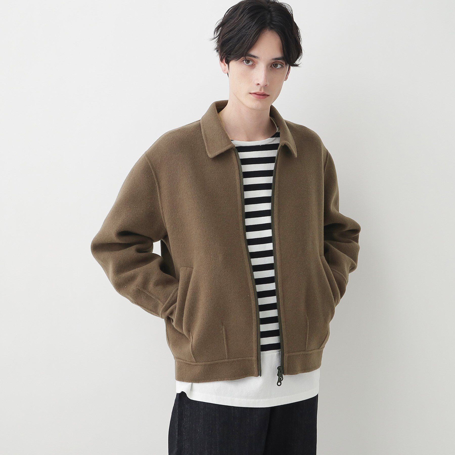 Dessin「【洗える】メルトンジャケット」|ステンカラーコート|