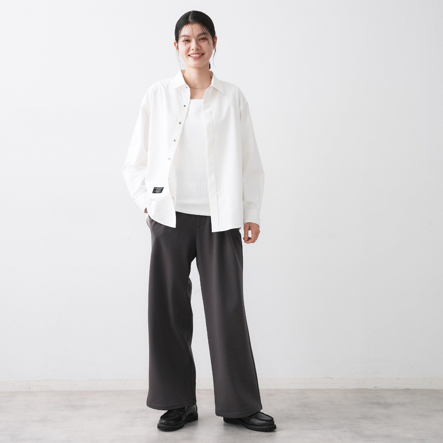 Dessin「【ユニセックス/撥水】コットンライクカラーシャツ」|シャツ・ブラウス|