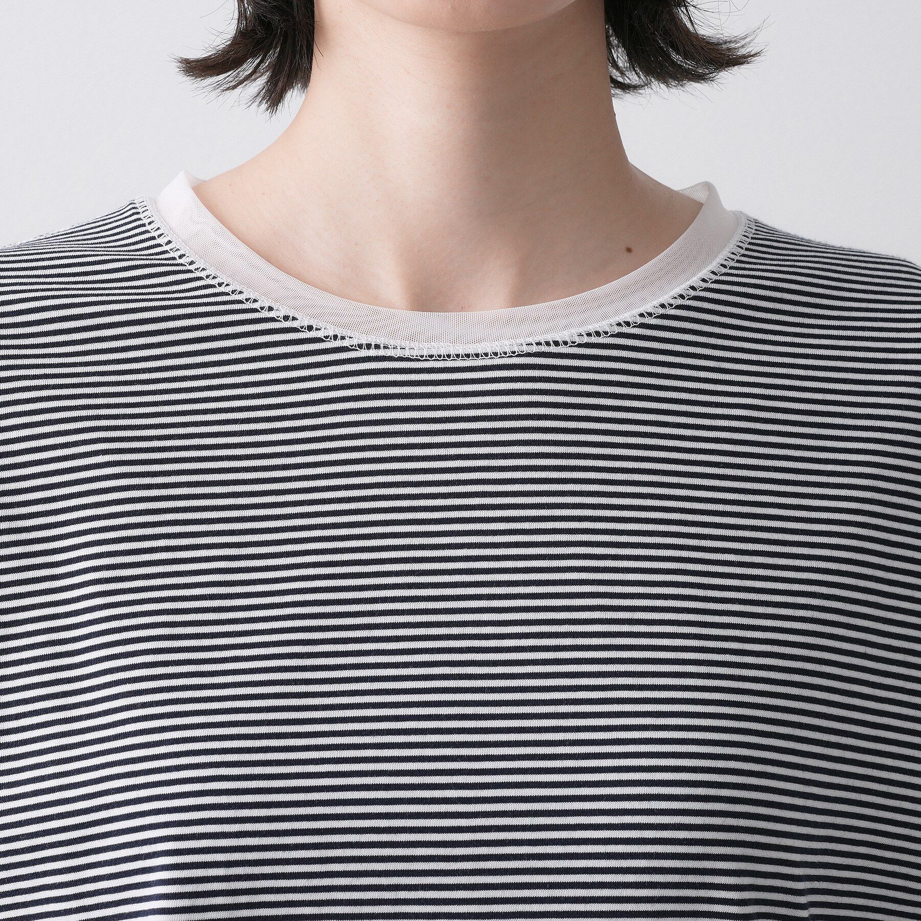 Dessin「【洗える】シアーチュールポイントカットソー」|Tシャツ・カットソー|