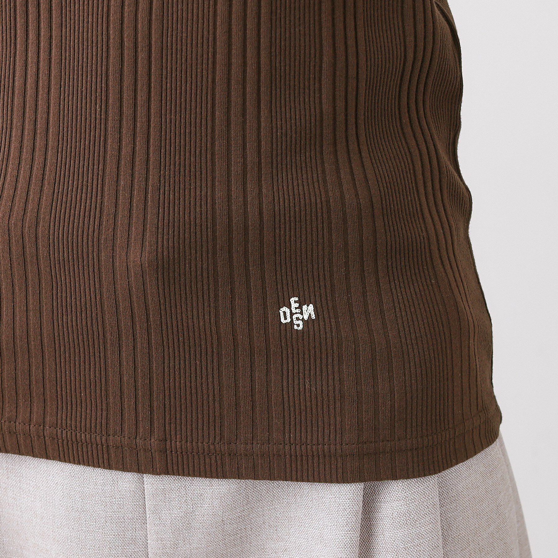 Dessin「【ユニセックス/洗える】クルーネックリブタンクトップ」|キャミソール|