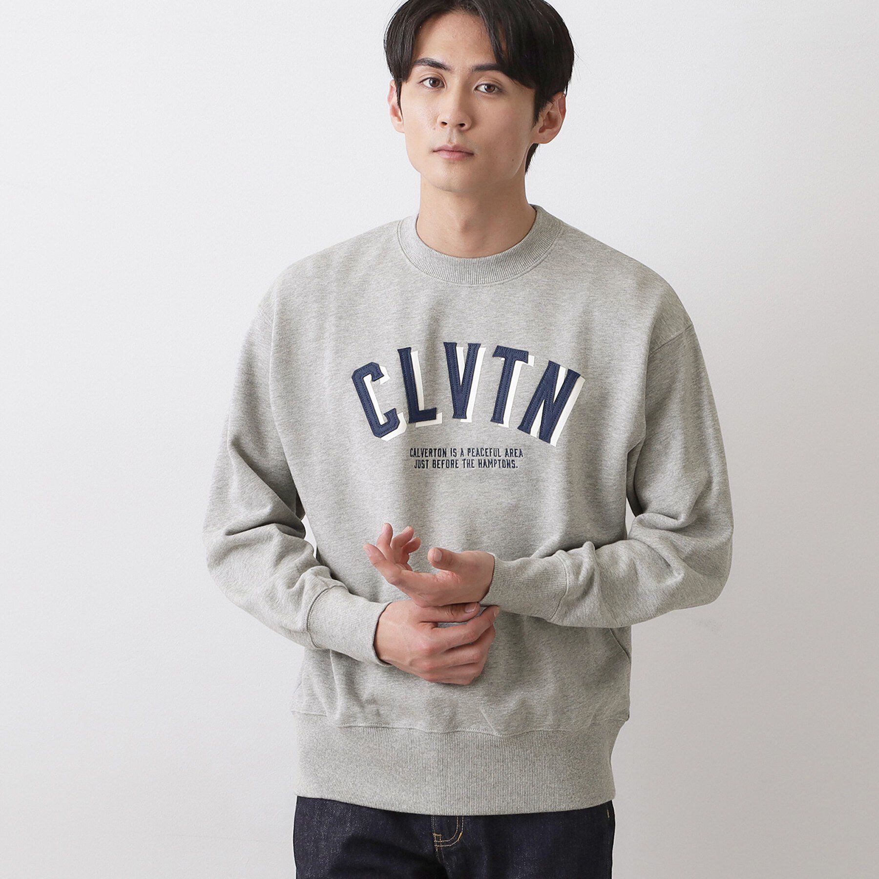 Dessin「オーガニック裏毛スウェット」|パーカー|グレー(012)