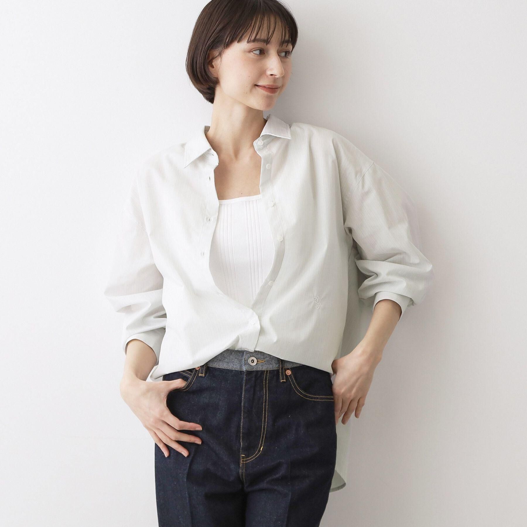 Dessin「【洗える】高密度ベーシックシャツ」|シャツ・ブラウス|