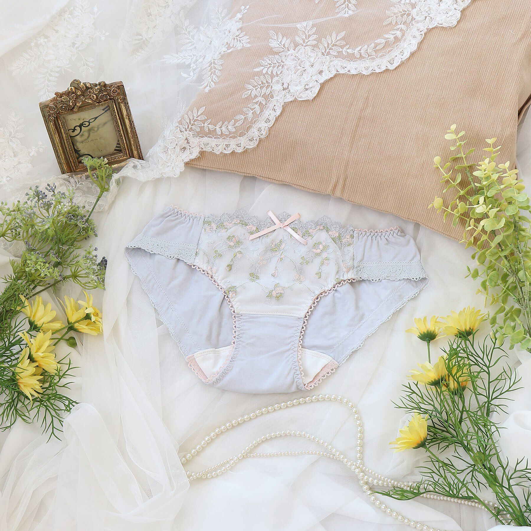 Risa Magli「アリッサ サニタリーショーツ」|インナー|グレー(010)