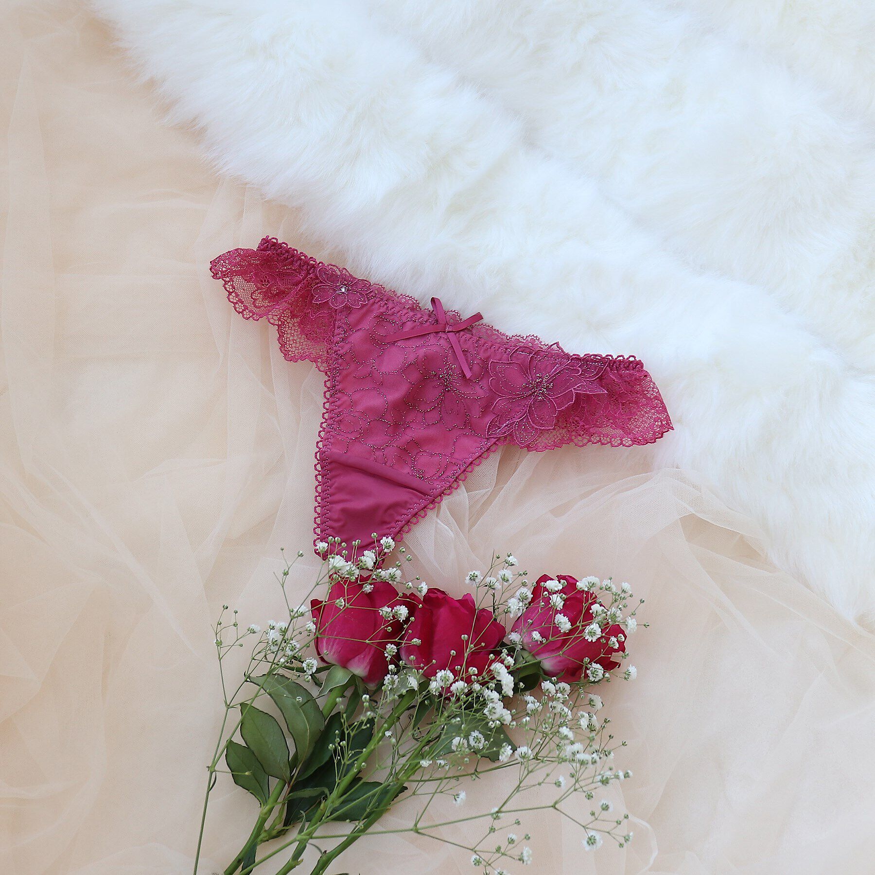 Risa Magli「◆ジョエル Tバックショーツ」|インナー|ローズ(062)