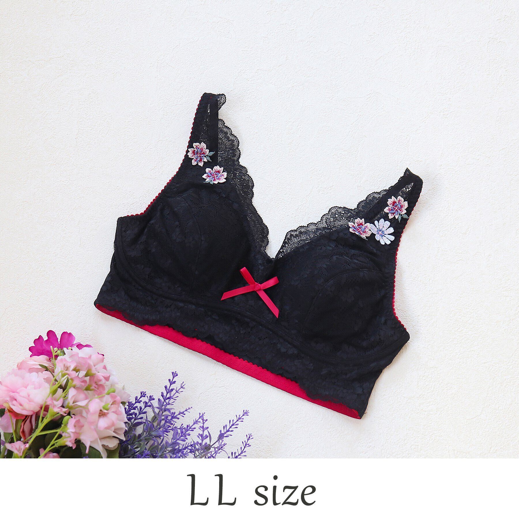 Risa Magli「◆レンヌ おやすみブラ」|インナー|ブラック(019)