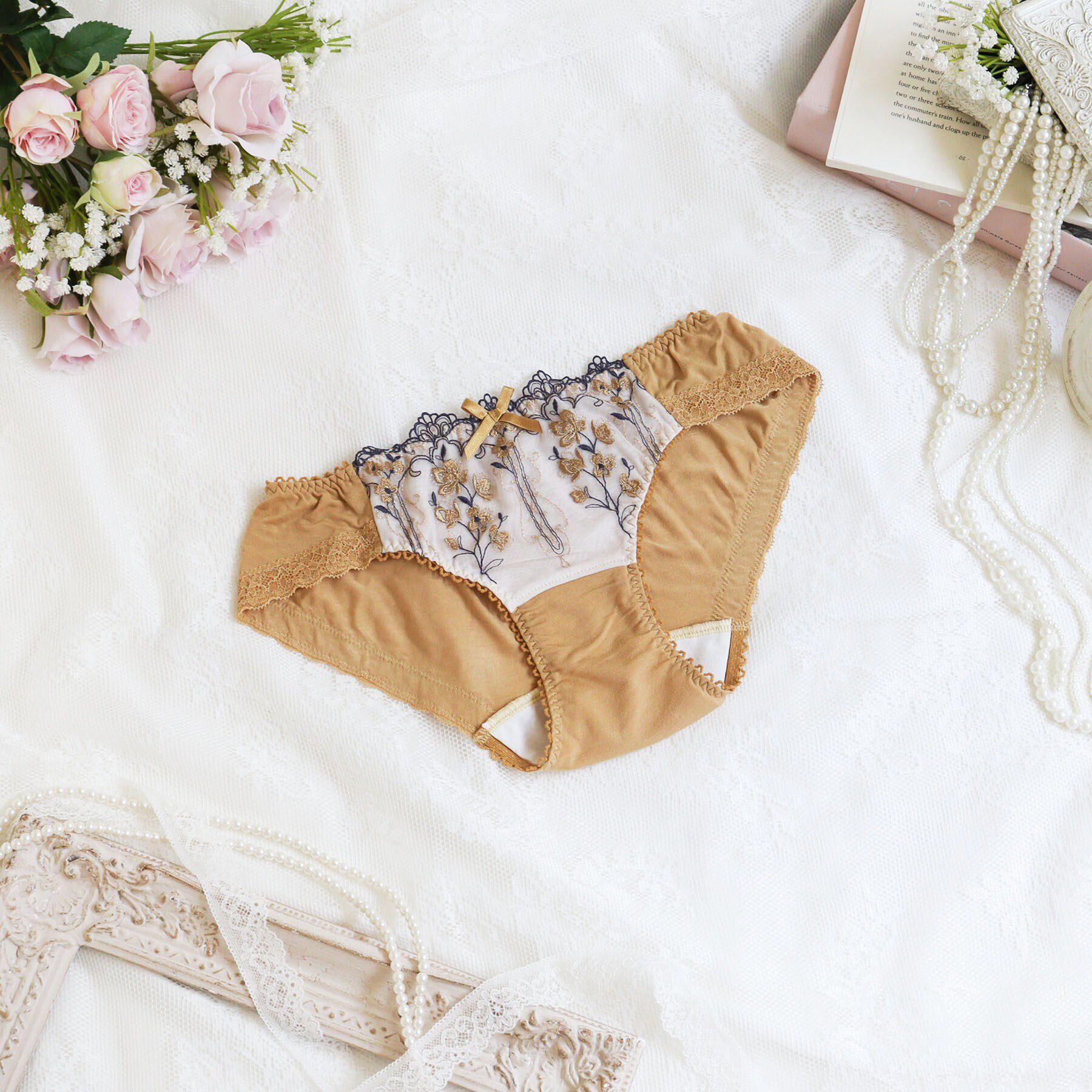 Risa Magli「カイリー サニタリーショーツ」|インナー|マスタード(033)