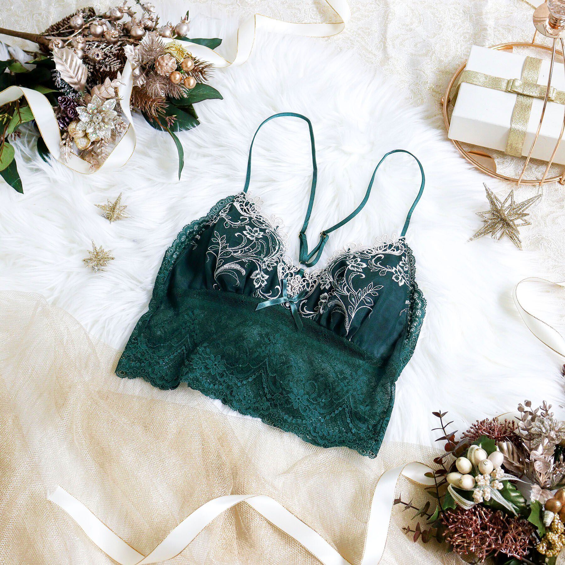 Risa Magli「アンシェラ ブラレット」|インナー|グリーン(022)