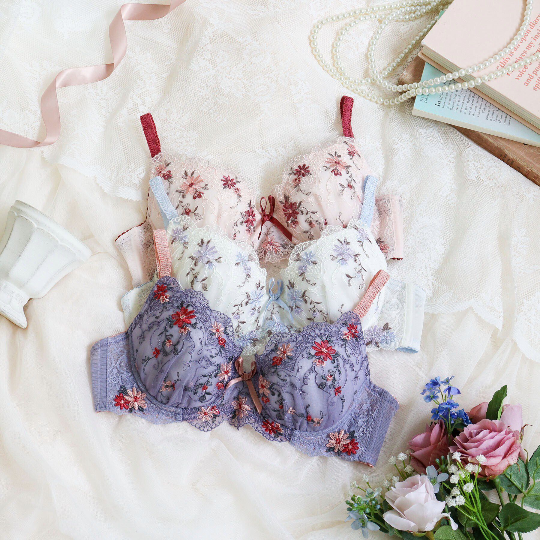 Risa Magli「フィオナ ブラジャー（B-D）＜サイドシェイプ＞」|インナー|