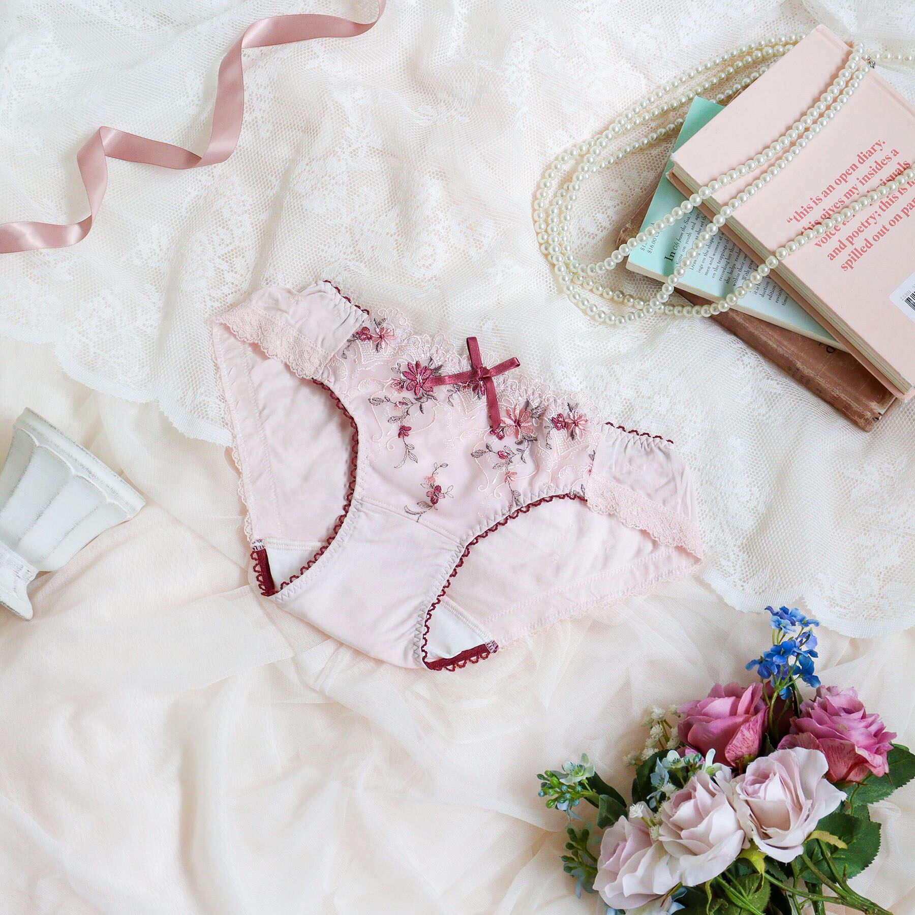 Risa Magli「フィオナ サニタリーショーツ」|インナー|ピンク(071)