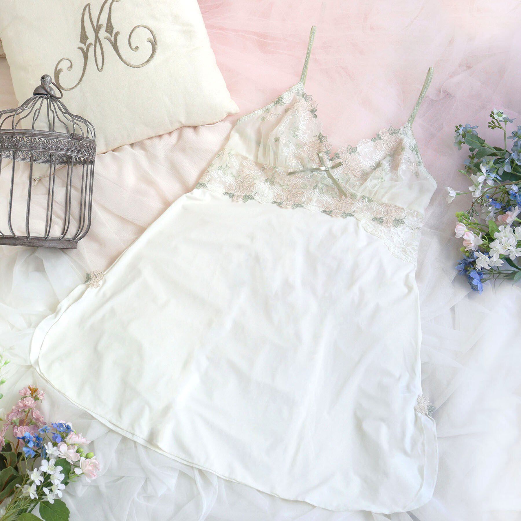 Risa Magli「イーシャ スリップ」|キャミソール|アイボリー(004)