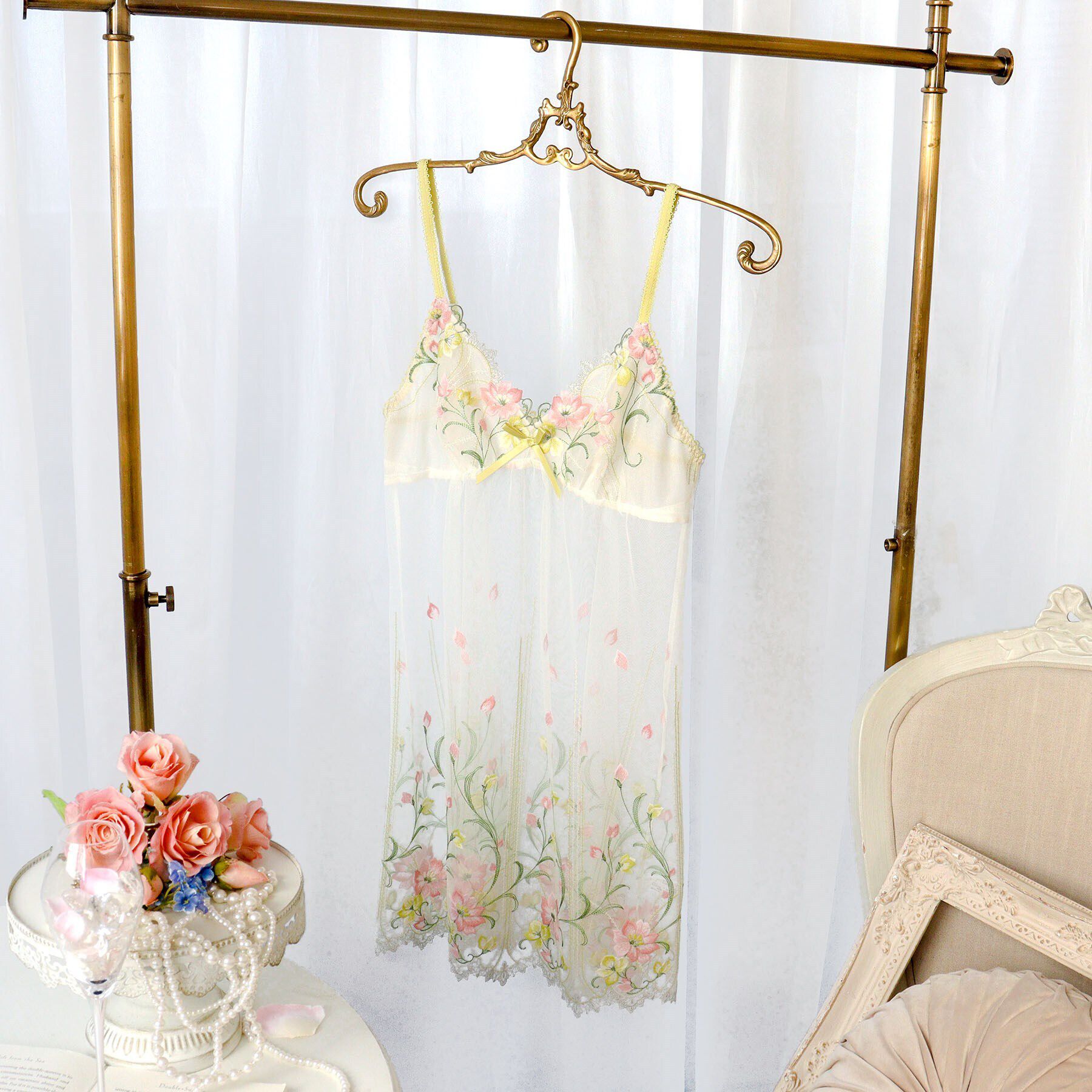 Risa Magli「テリン スリップ」|キャミソール|イエロー(032)