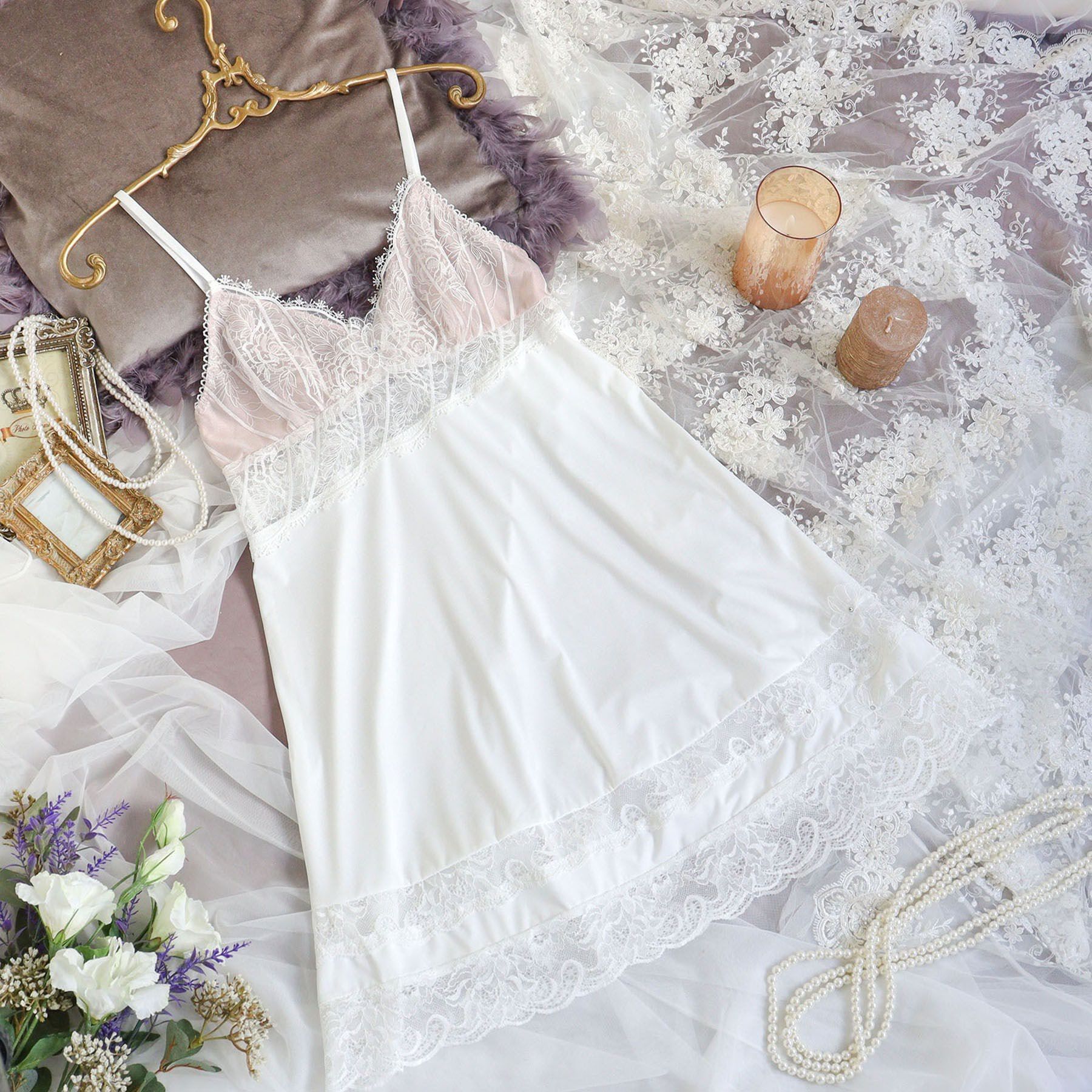 Risa Magli「ジョセリン スリップ」|キャミソール|ホワイト(001)