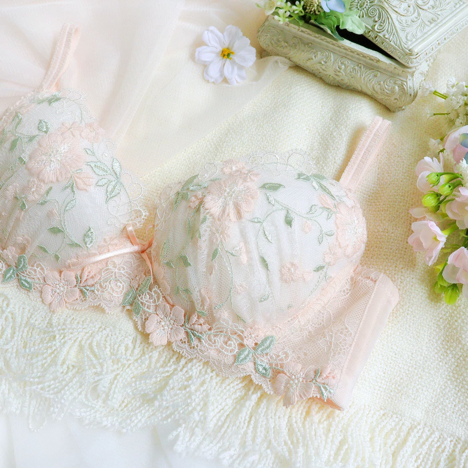 Risa Magli「シュクリエ ブラジャー（E-F）」|インナー|