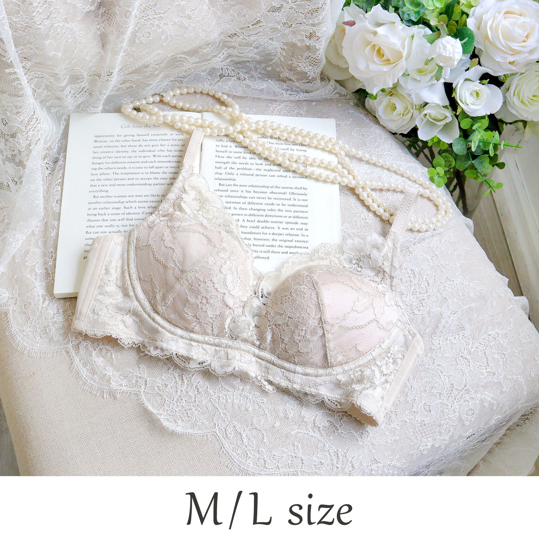 Risa Magli「ノーラ ナチュラルアレンジブラ（M-L）」|インナー|グレージュ(050)