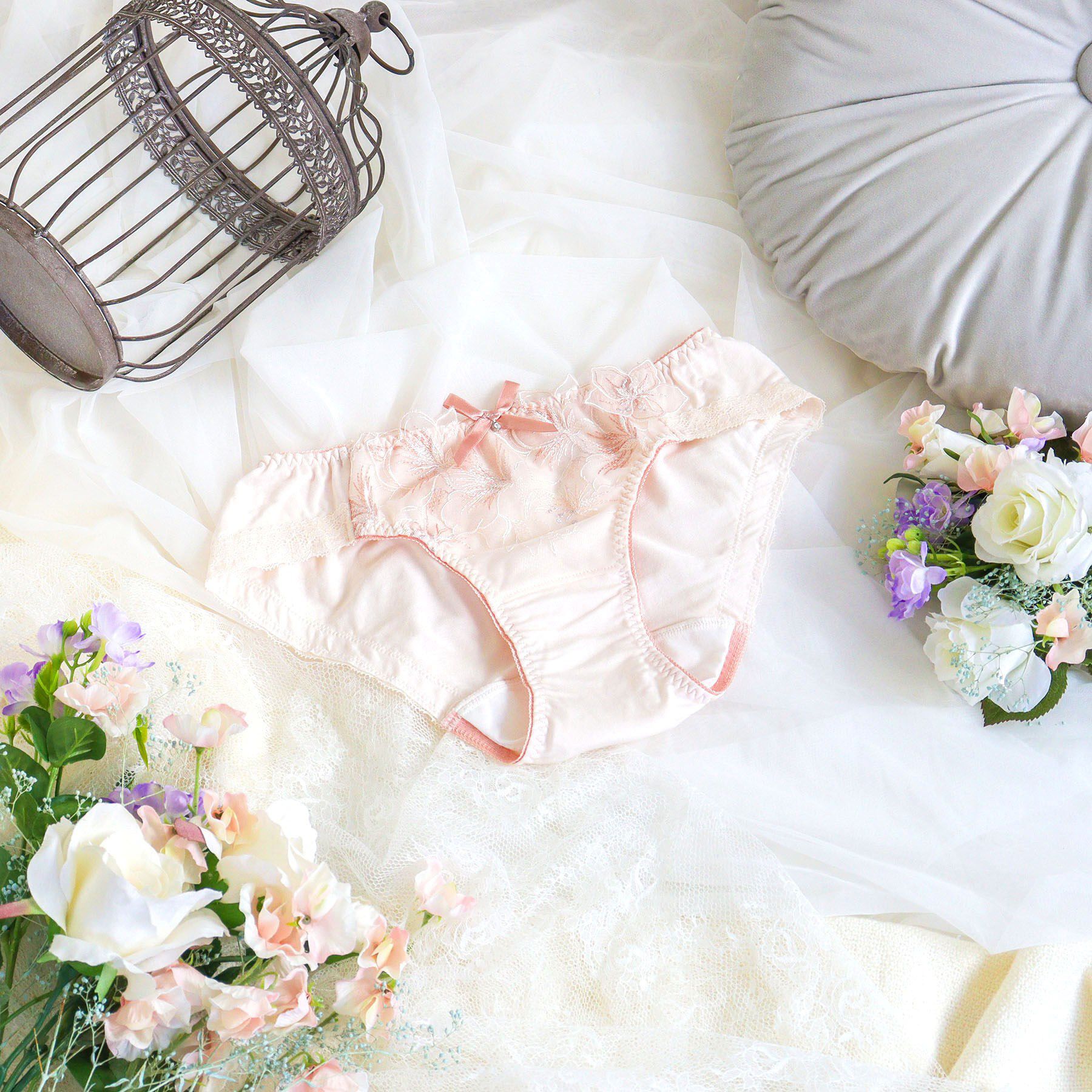 Risa Magli「ナーラ サニタリーショーツ」|インナー|ピンク(071)