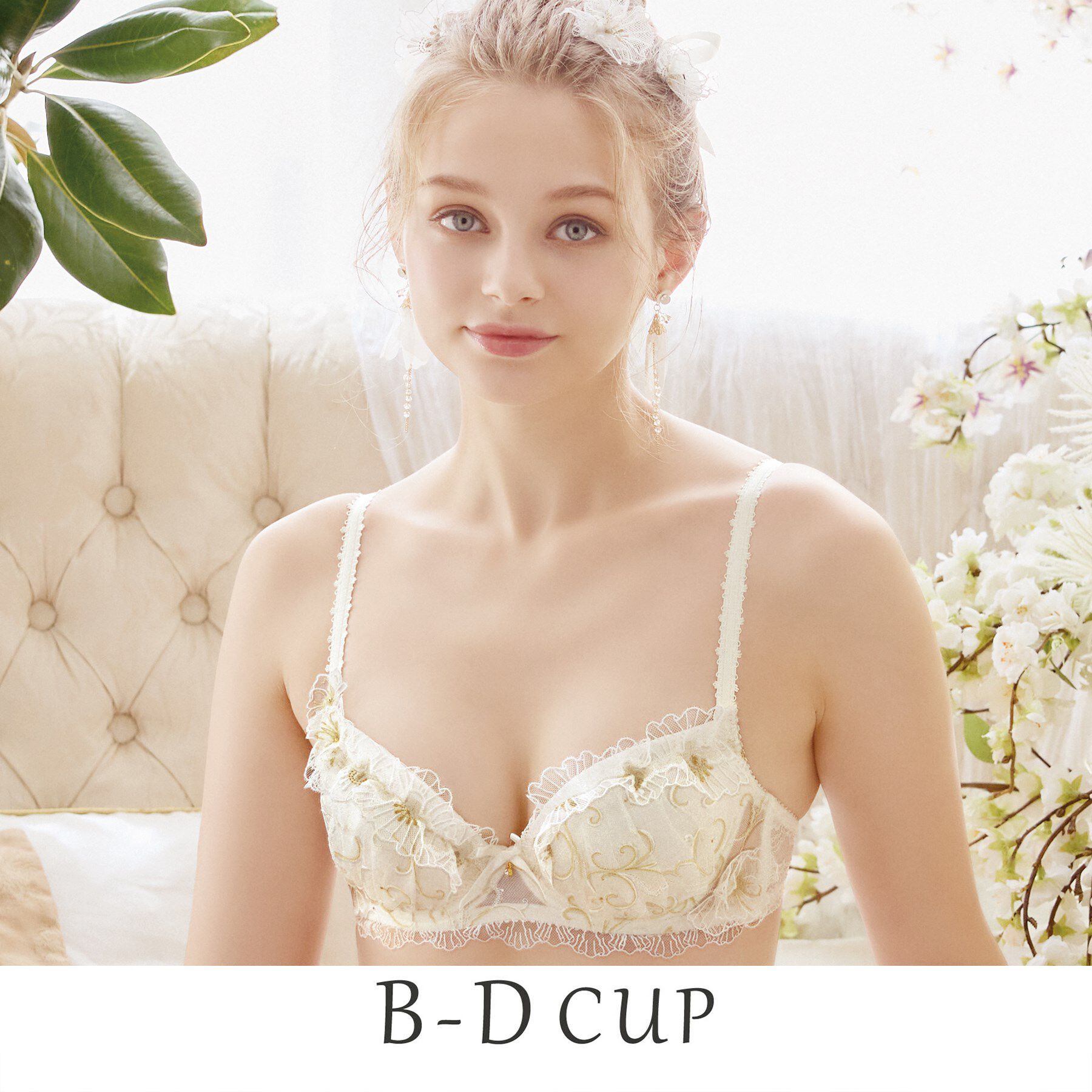 Risa Magli「リタ ブラジャー（B-D）＜N Make Type＞」|インナー|ホワイト(001)