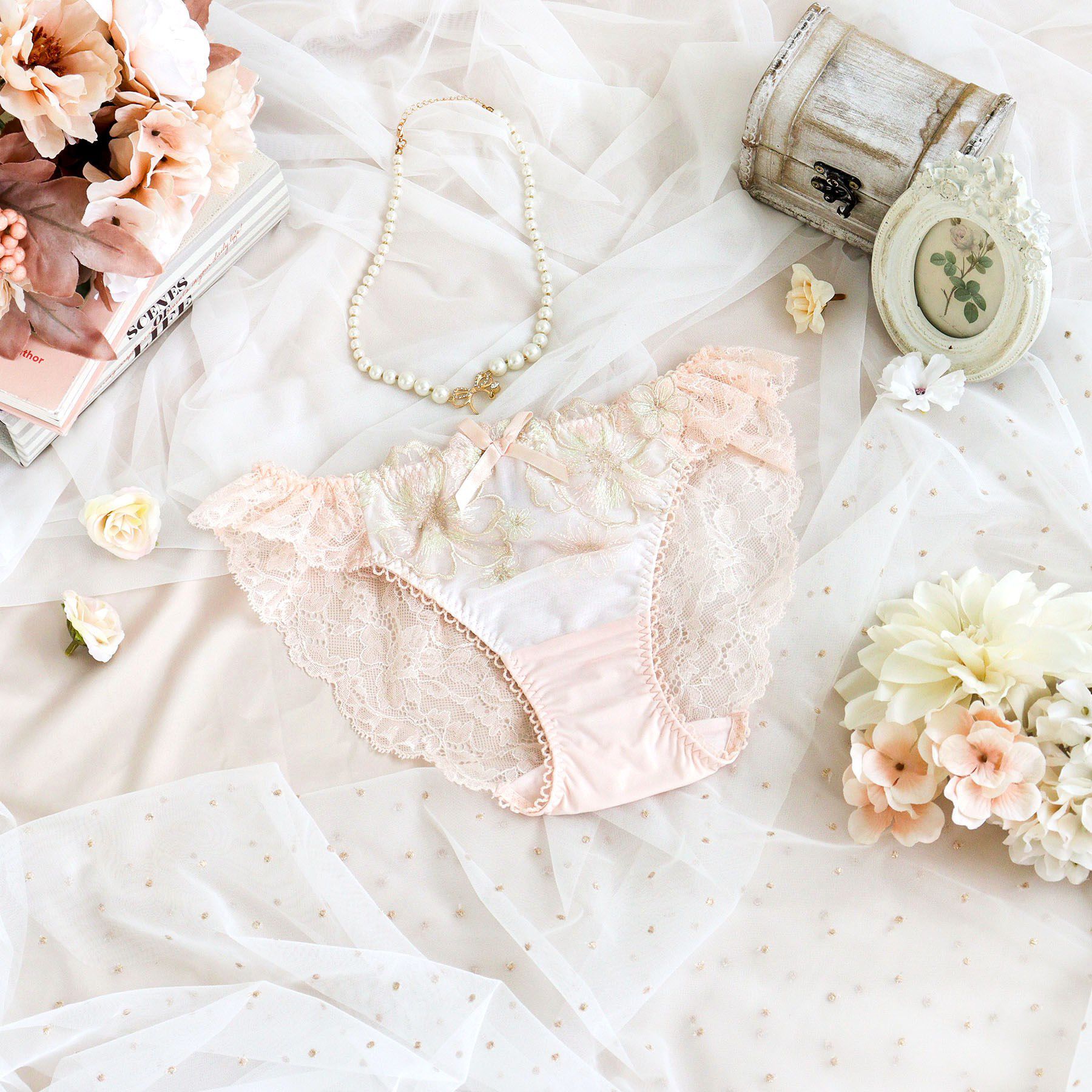 Risa Magli「ピア レースショーツ」|インナー|ピンク(071)