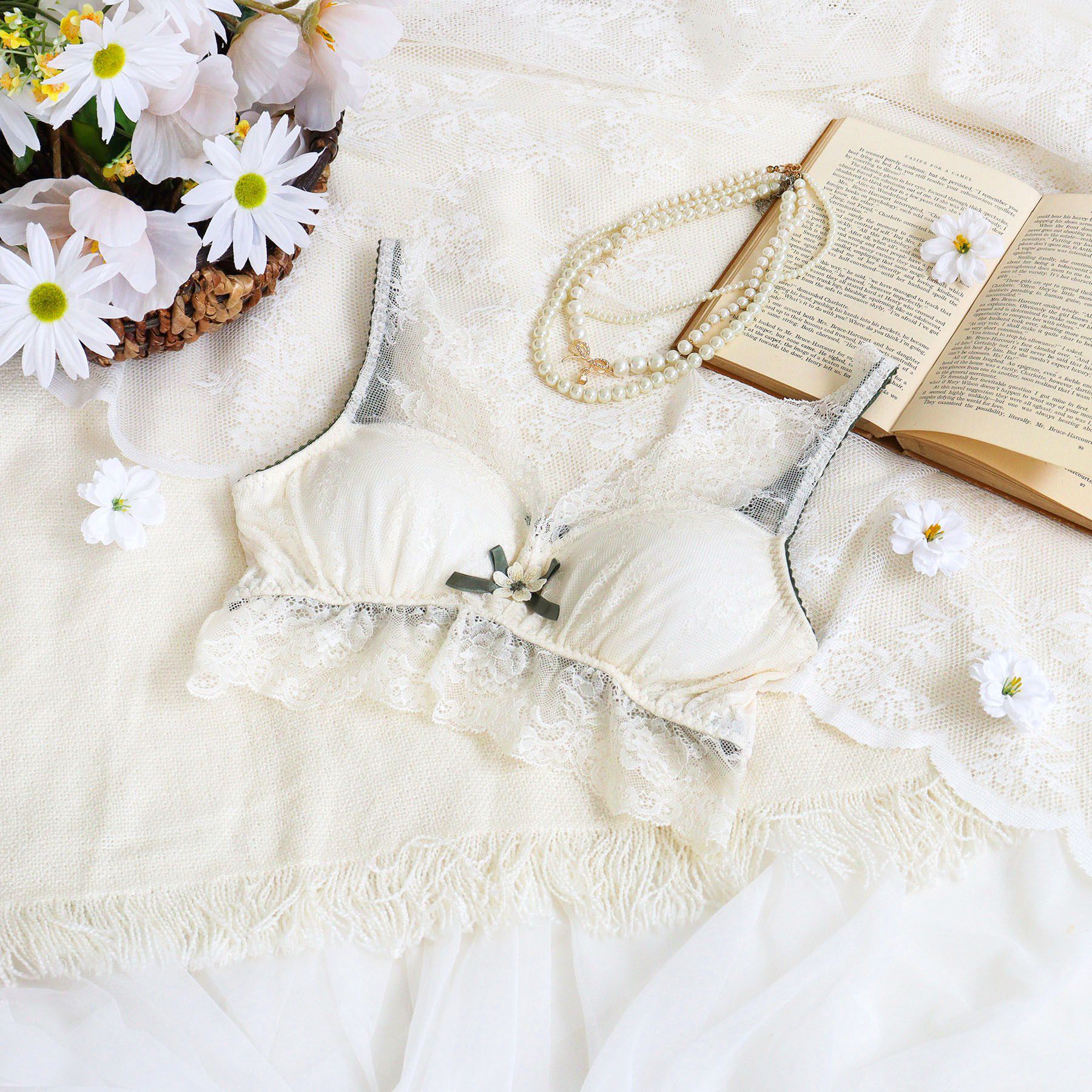 Risa Magli「アルマ おやすみブラ」|インナー|アイボリー(004)