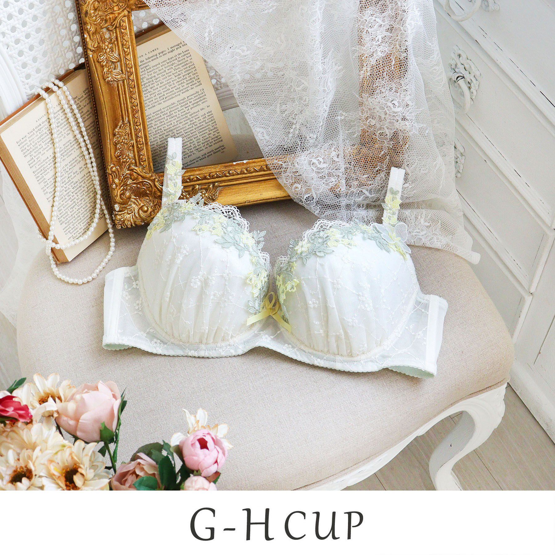 Risa Magli「ジニー ブラジャー （G-H） ＜バストアップタイプ＞」|インナー|アイボリー(004)