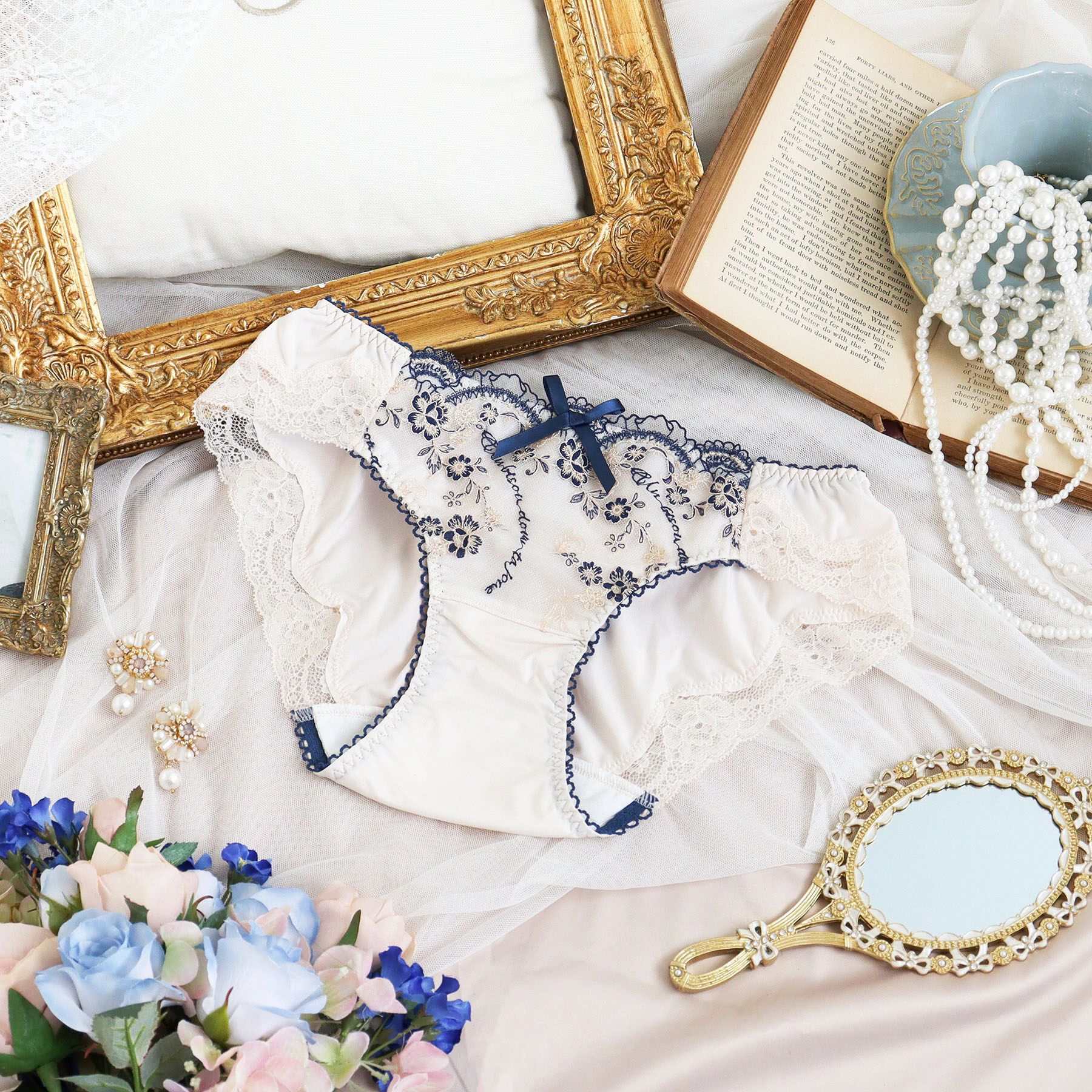 Risa Magli「アルベルタ サニタリー」|インナー|ネイビー(094)