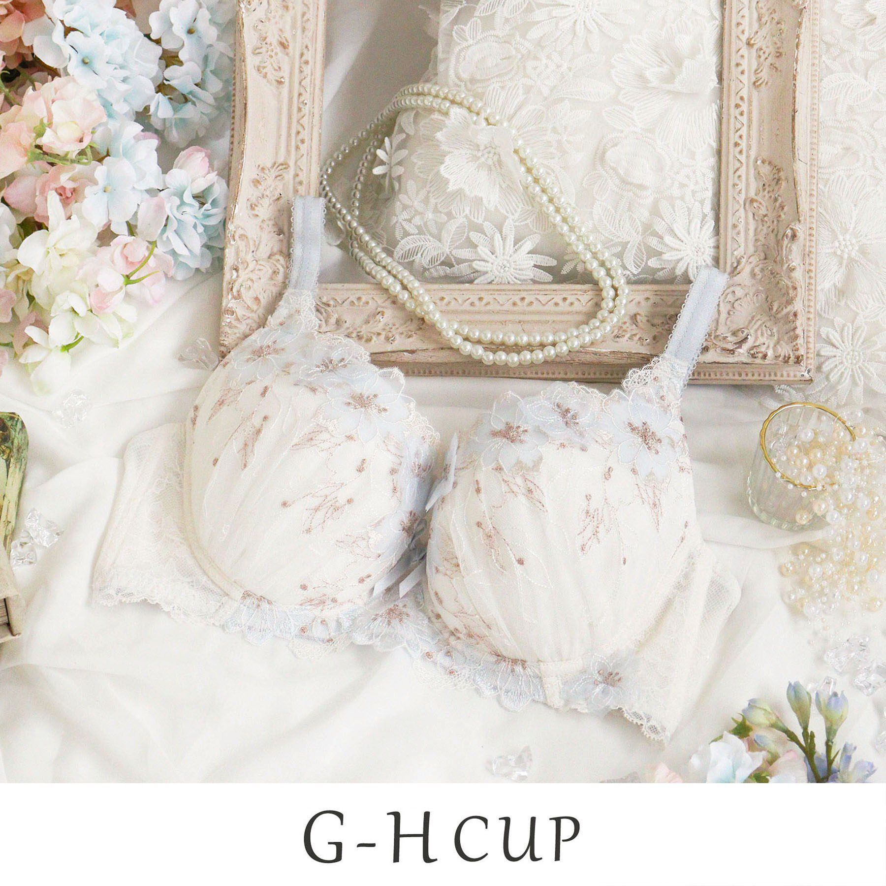 Risa Magli「リカルダ ブラジャー (G-H) ＜D Make Type＞」|インナー|サックスブルー(09